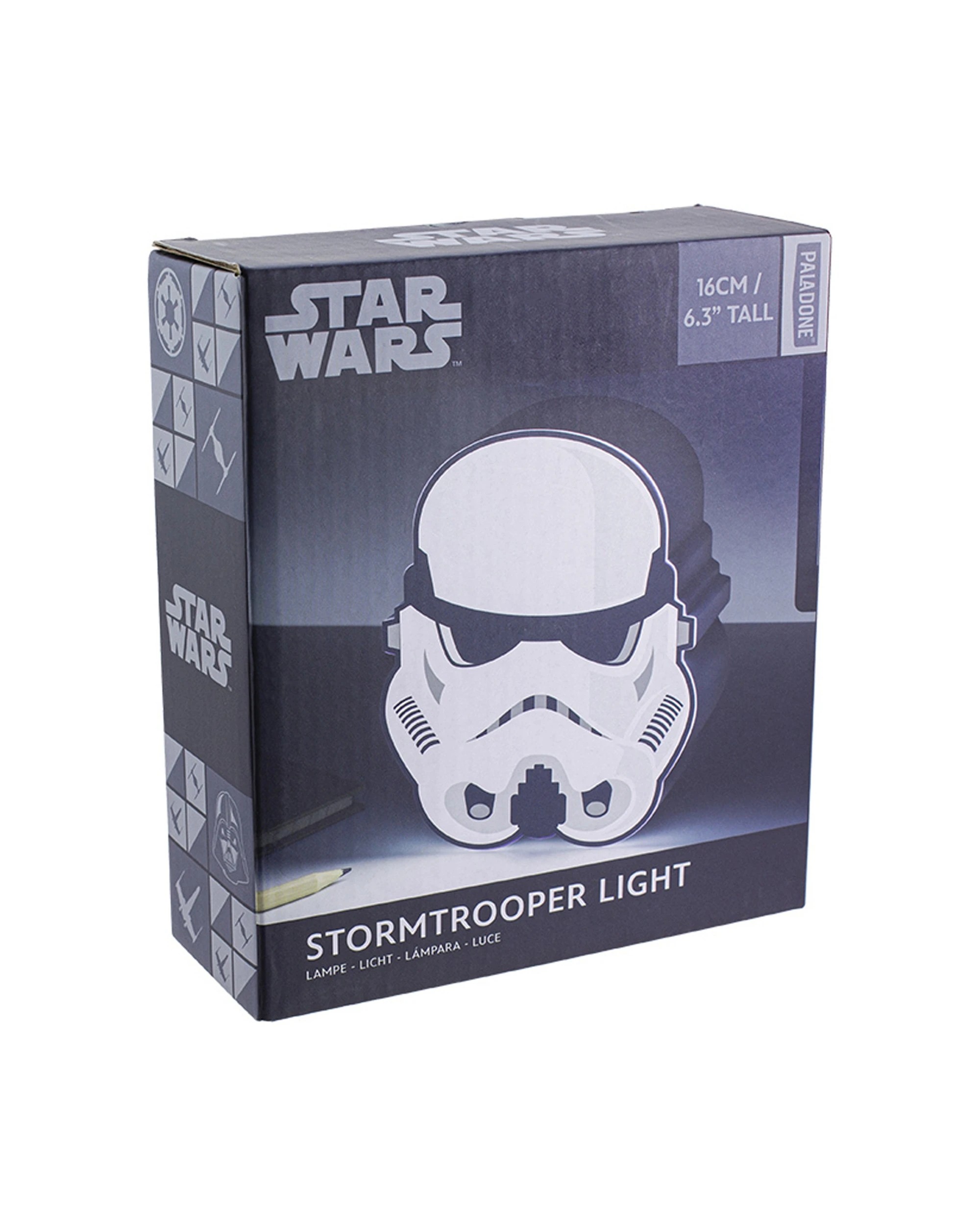 1 Disney Star Wars 15cm Stormtrooper Box Light Table Lamp - White, 1 of 5