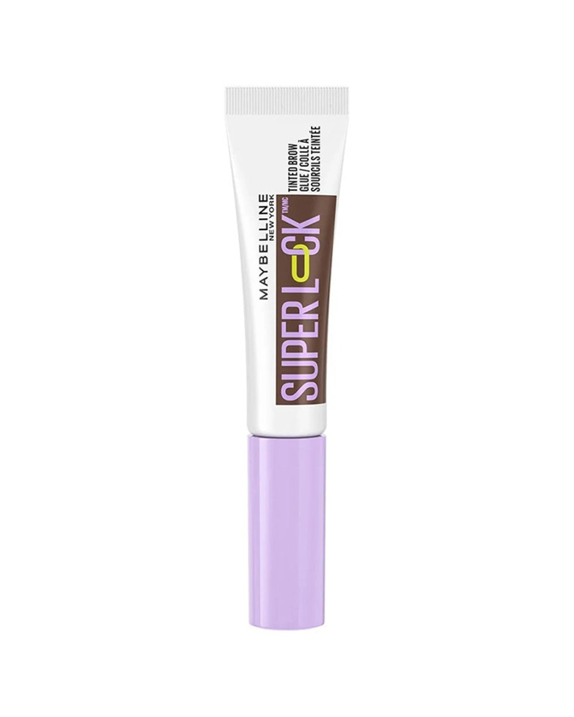 1 Maybelline Super Lock Long Lasting Lightweight Tinted Brow Gel Glue Deep - Brown, 1 of 1
