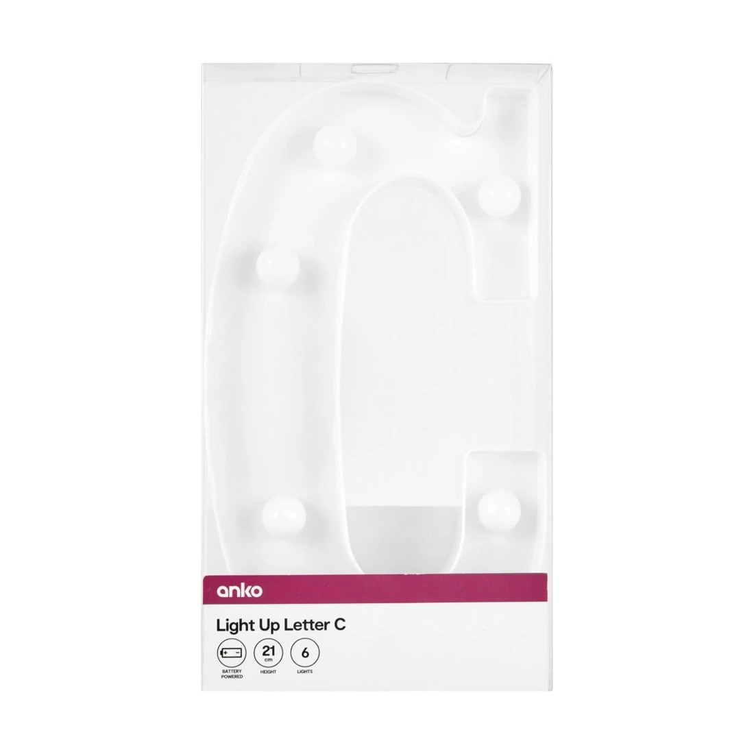 4 Light Up Letter - C, 4 of 5