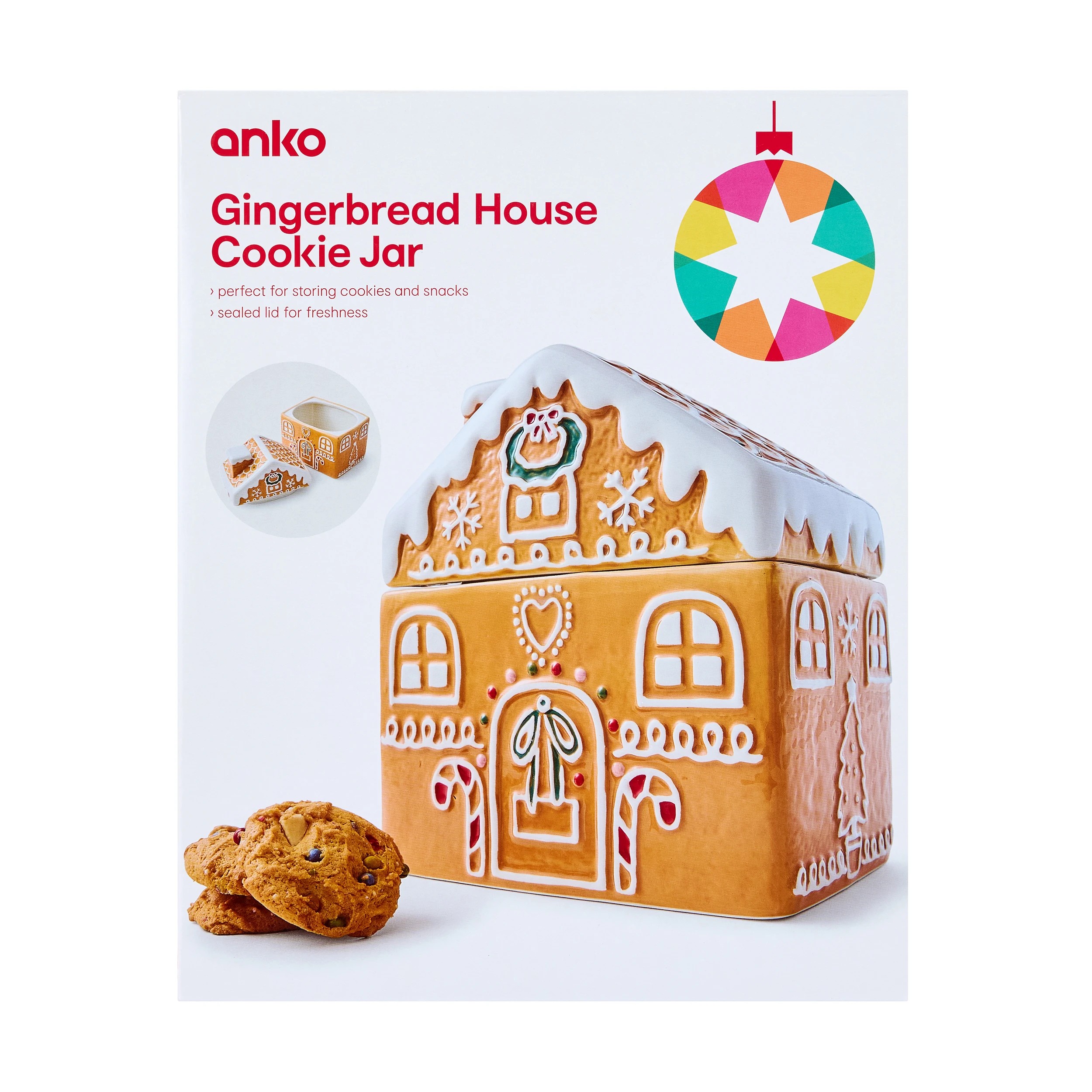 8 Gingerbread House Cookie Jar, 8 of 9