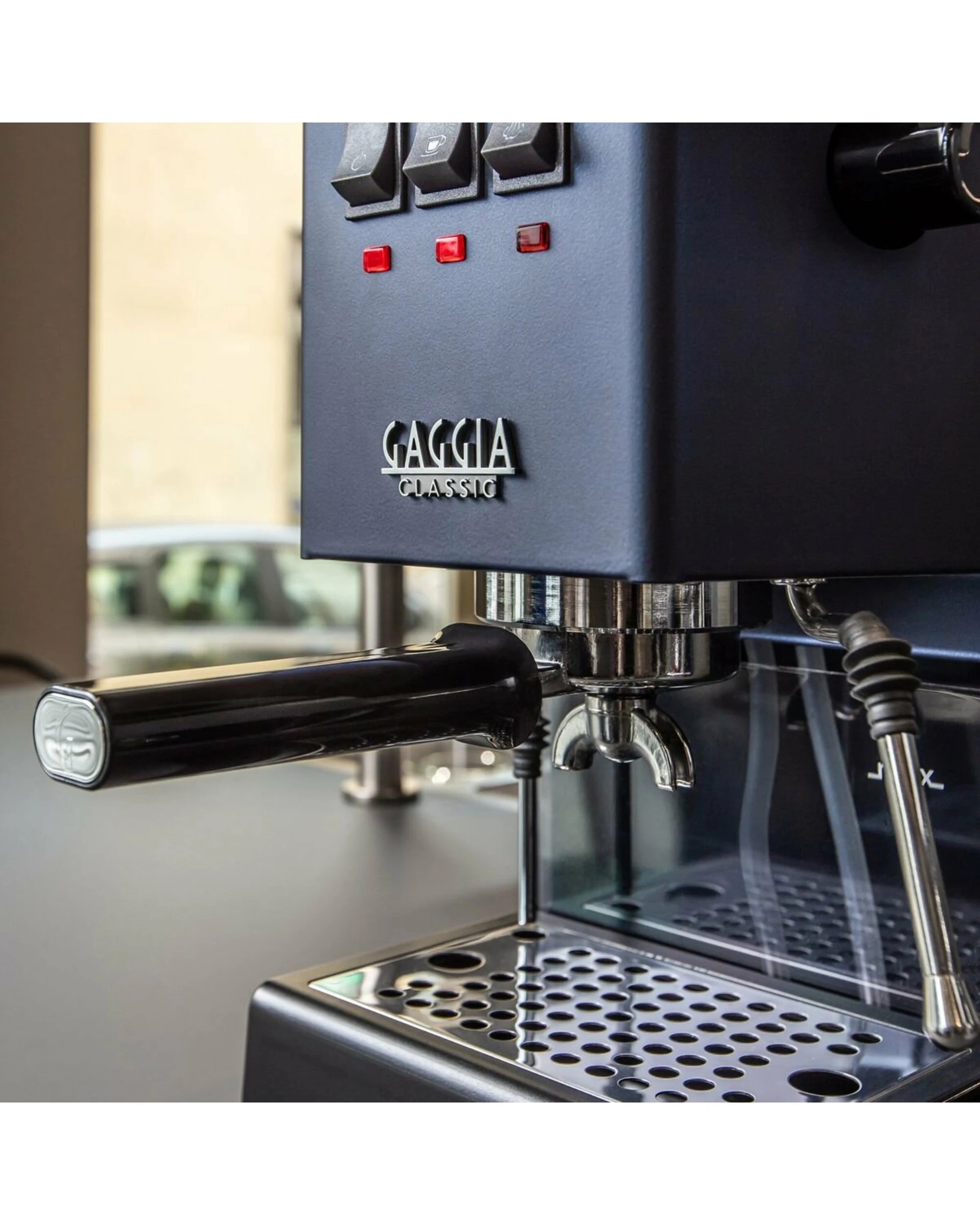 3 Gaggia Classic E24 Coffee Machine Blue, 3 of 5
