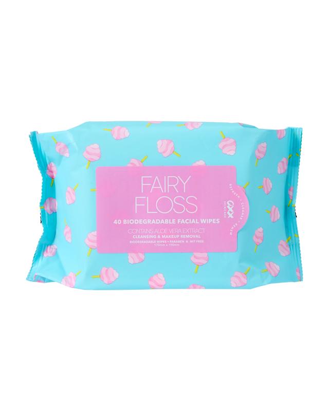 OXX Skincare 40 Pack Fairy Floss Biodegradable Facial Wipes - Aloe 