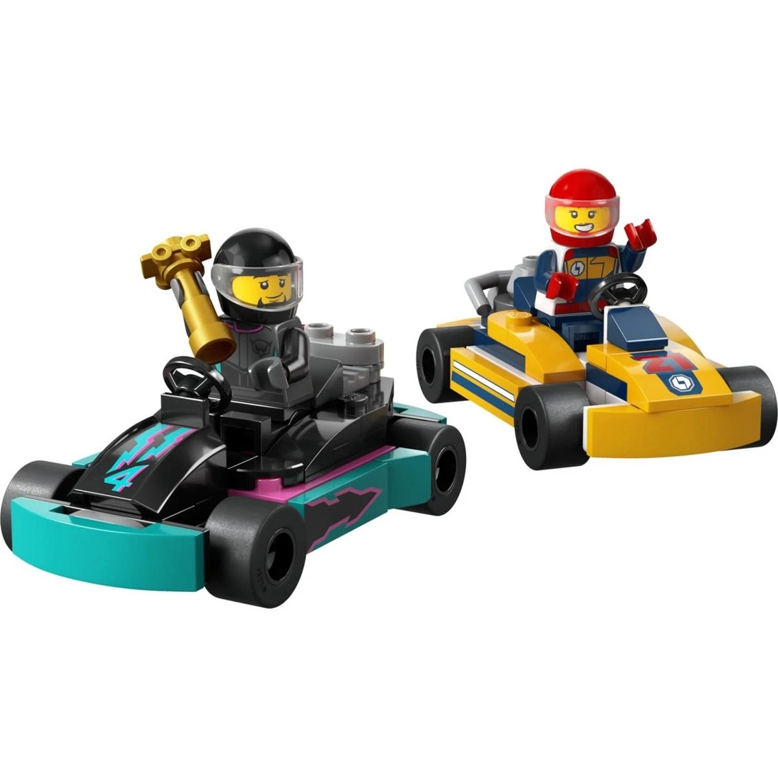 3 LEGO City Great Vehicles Go-Karts and Race Drivers 60400, 3 of 10