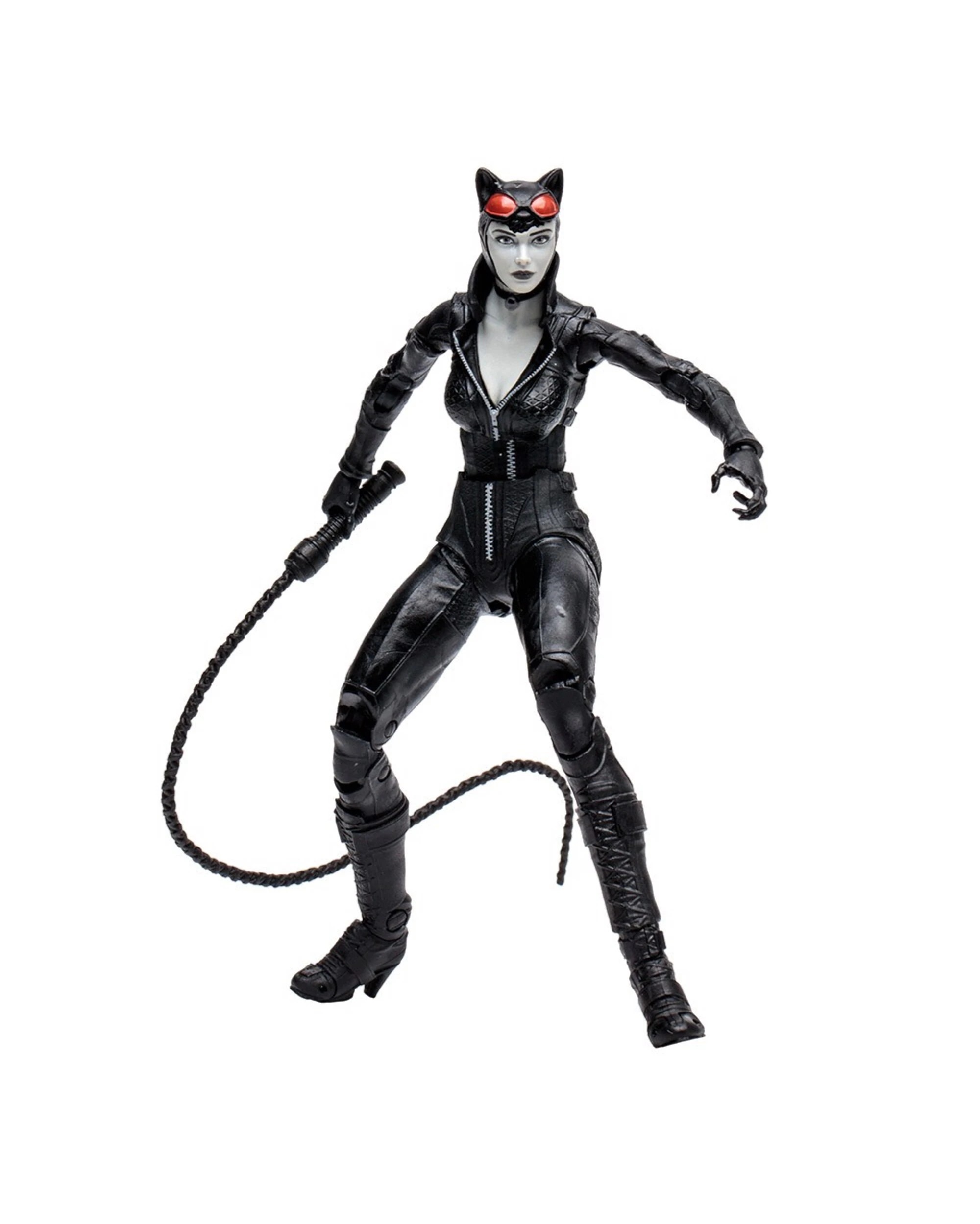 1 DC Comics - Batman: Arkham City - Catwoman 7" Action Figure (Black & White), 1 of 5