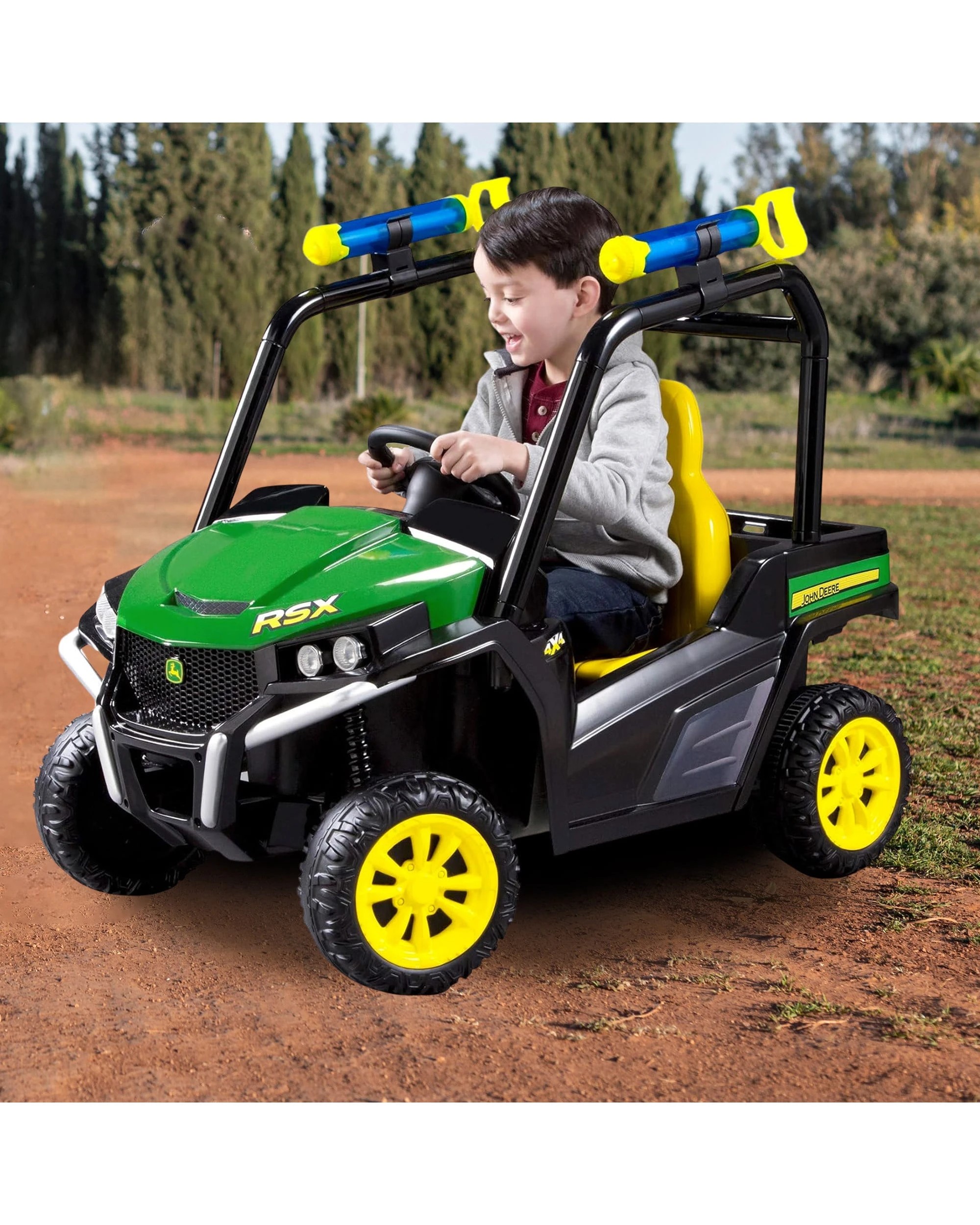 4 Kahuna John Deere RSX Gator Battery Operated 1-Seater Kids Ride-On Car with Water Bazookas - Assorted, 4 of 4