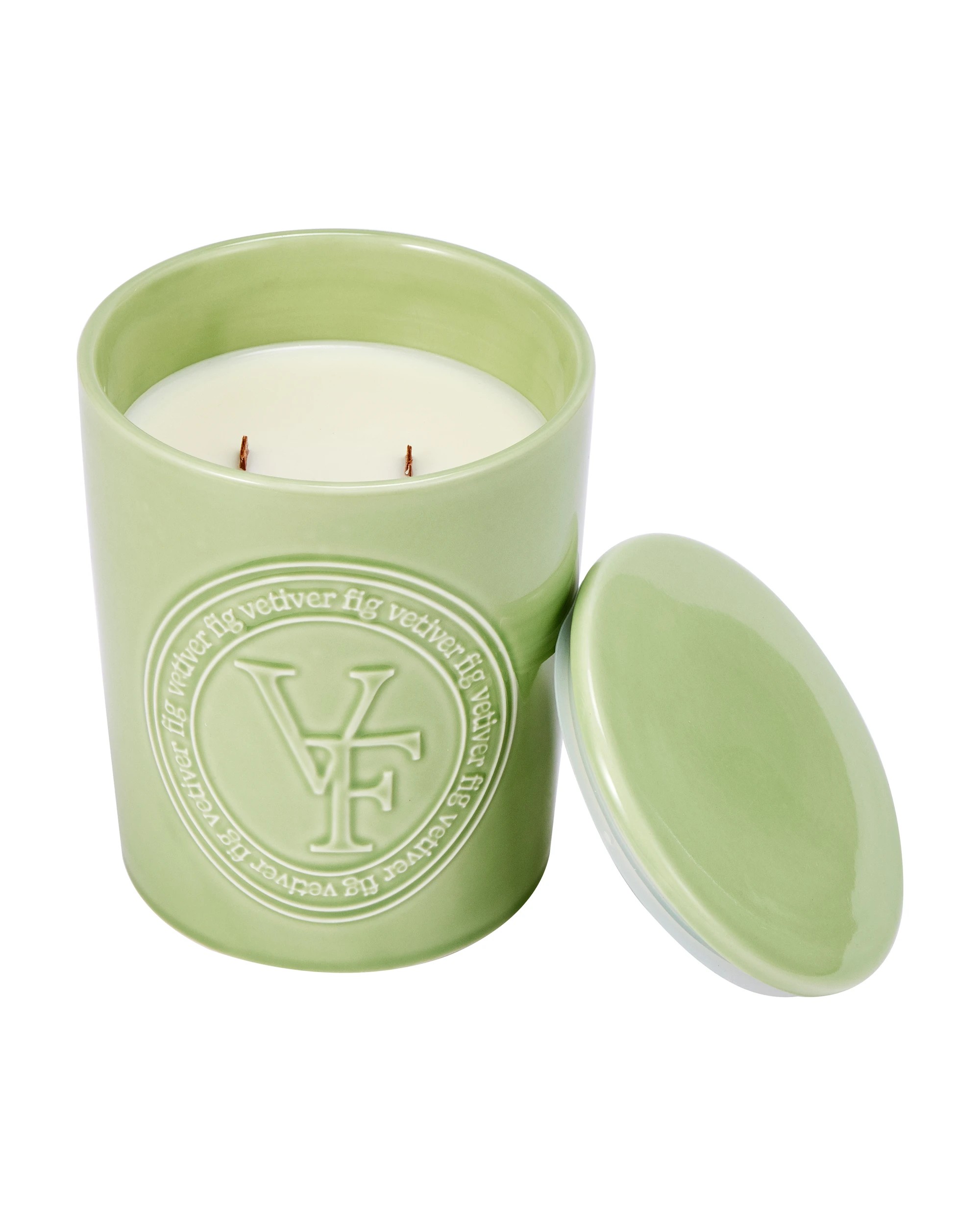 4 XL Vetiver Fig Soy Wax Ceramic Candle, 4 of 6