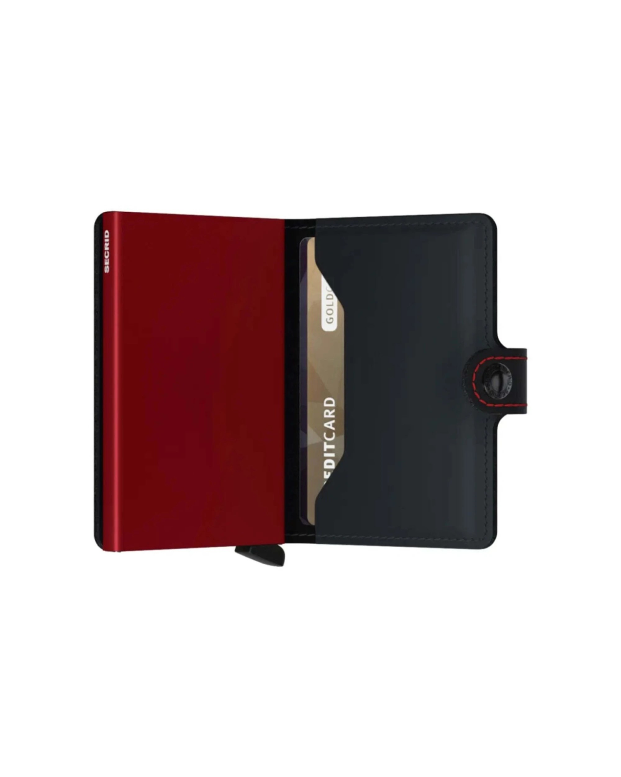 3 Secrid Miniwallet Compact RFID Aluminium Leather Card Wallet Large Storage - Black, 3 of 5