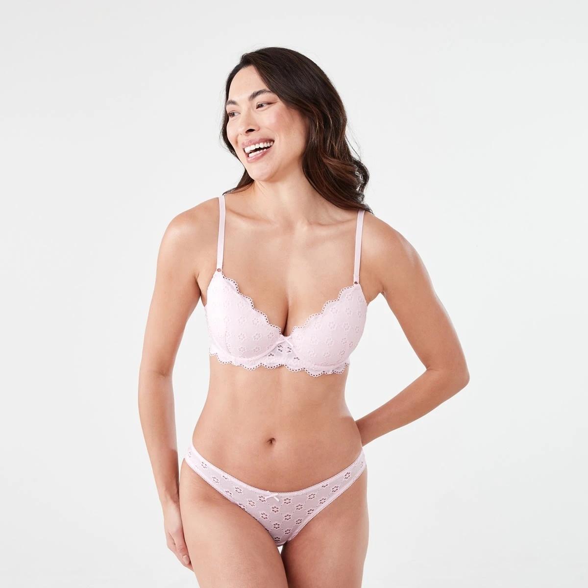 1 Co-ordinated Broderie Cheeky Bikini Briefs BALLERINA, 1 of 9