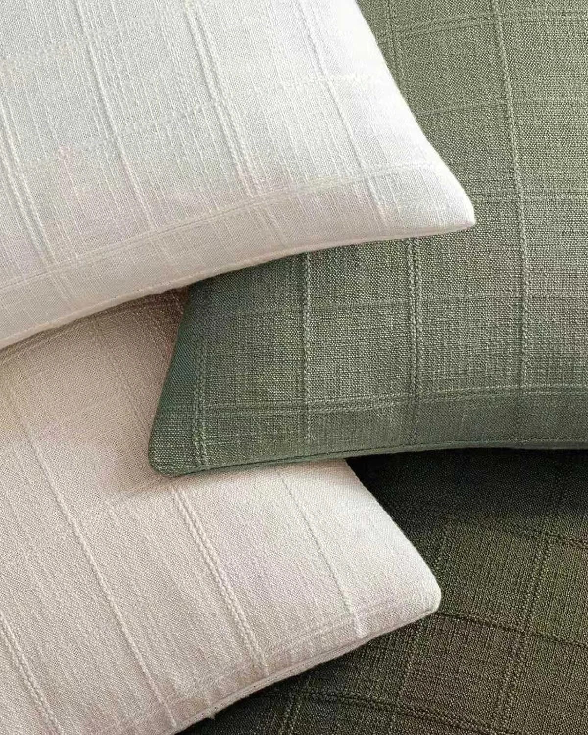 2 Gioia Casa 4-Pack Linen Look Cushion Covers 30cm x 50cm - Green Neutrals, 2 of 4