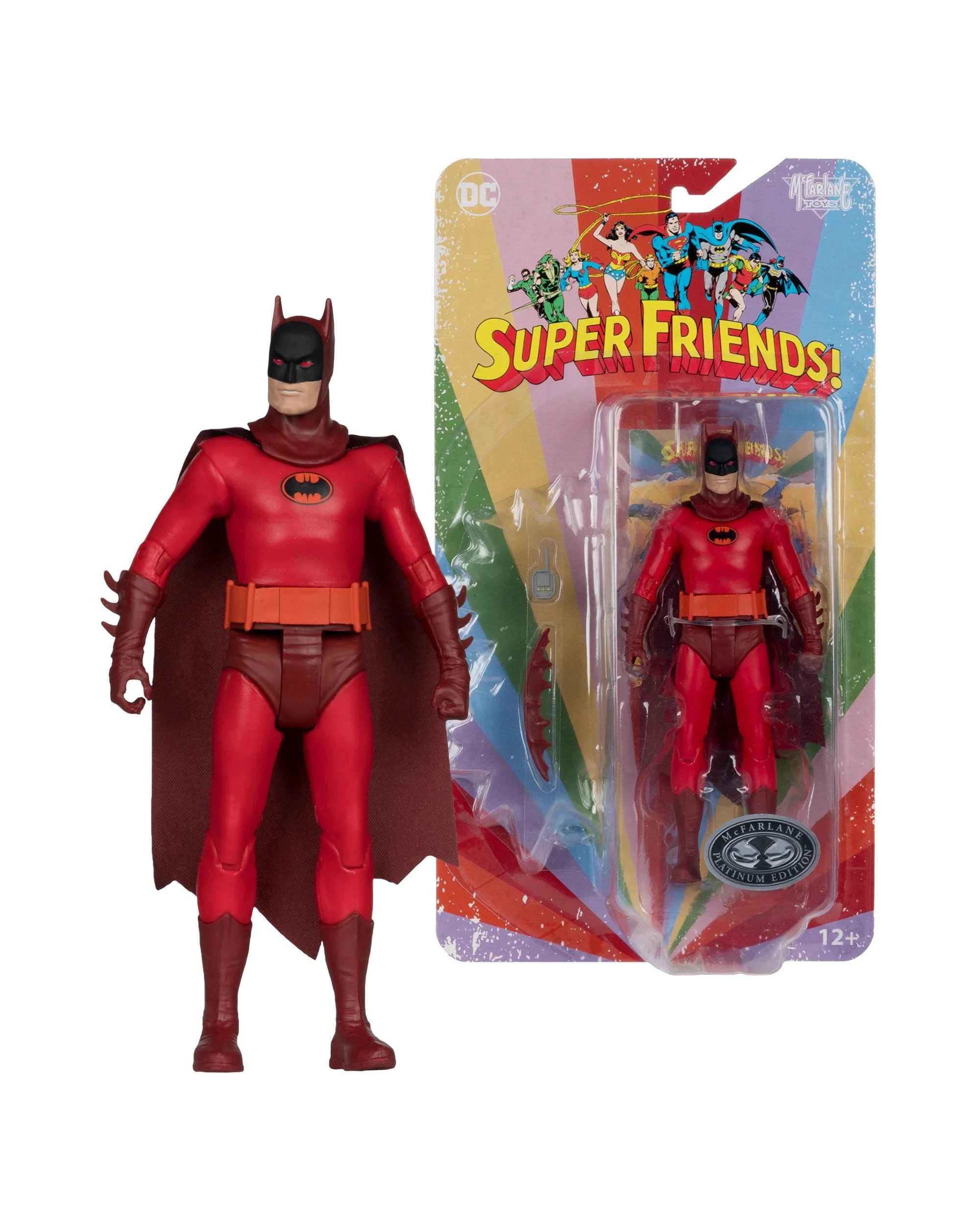 1 DC Comics Retro Super Friends Batman Universe of Evil Platinum Edition 6 inch Action Figure, 1 of 8