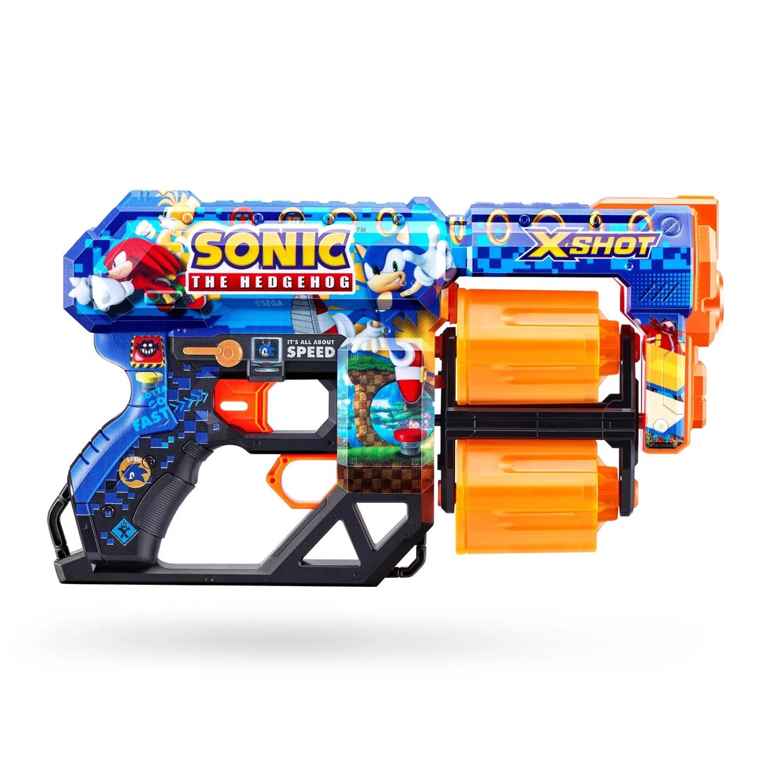 4 XSHOT Skins Sonic Dread Blaster (12 Darts) - Blue, 4 of 10