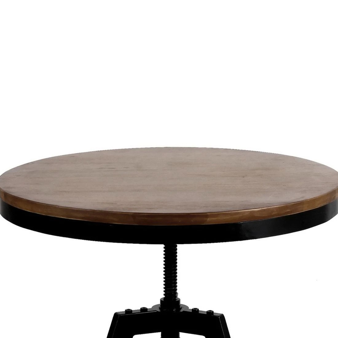 6 Artiss Bar Table 67-86CM Height Round
 - brown, 6 of 8