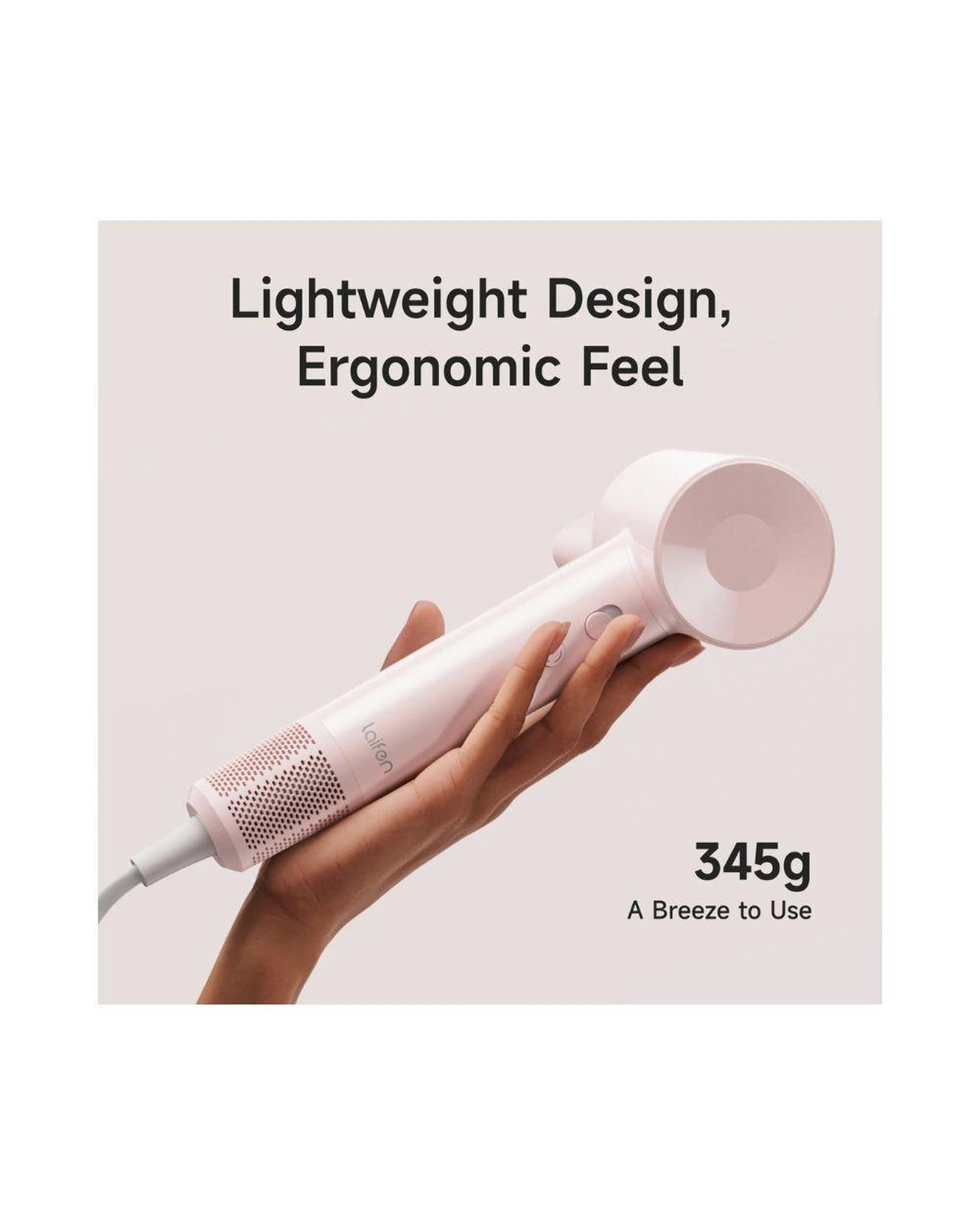 10 Laifen SE Lite Hair Dryer Lightweight High Speed Ionic Fast Dry Pink, 10 of 10