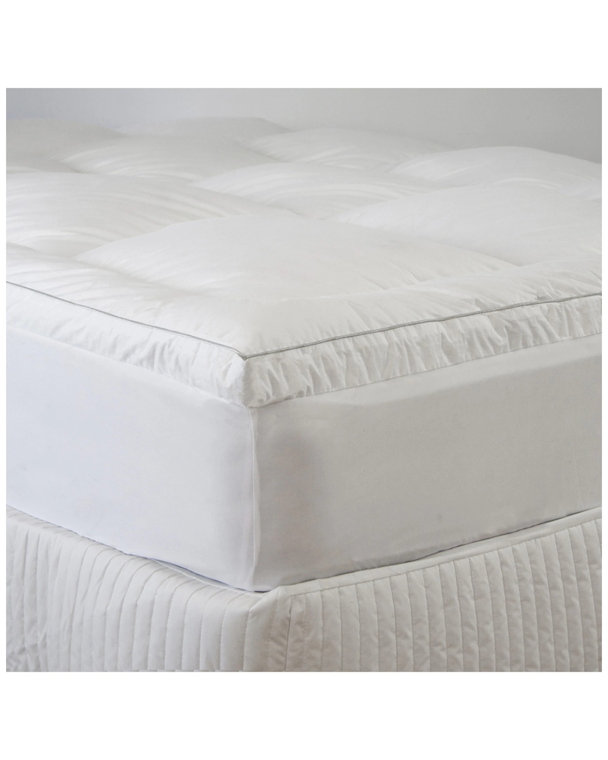 1 Ardor 2800gsm Standard Queen Bed Microfibre Mattress Topper - Home Bedding Kittey 65-75 Characters Range.
 - White, 1 of 3