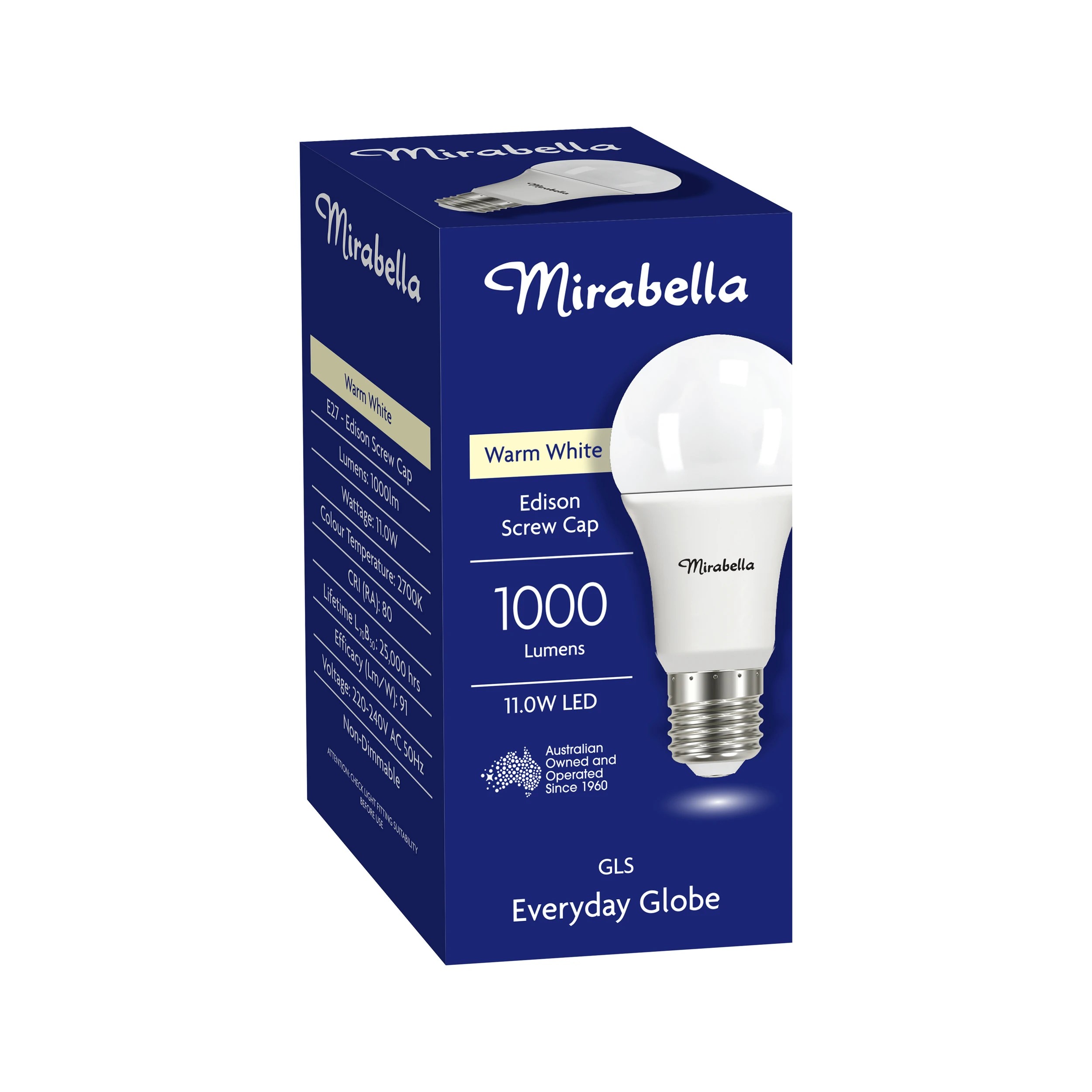 6 Mirabella LED GLS ES Warm White 11W Bulb, 6 of 6