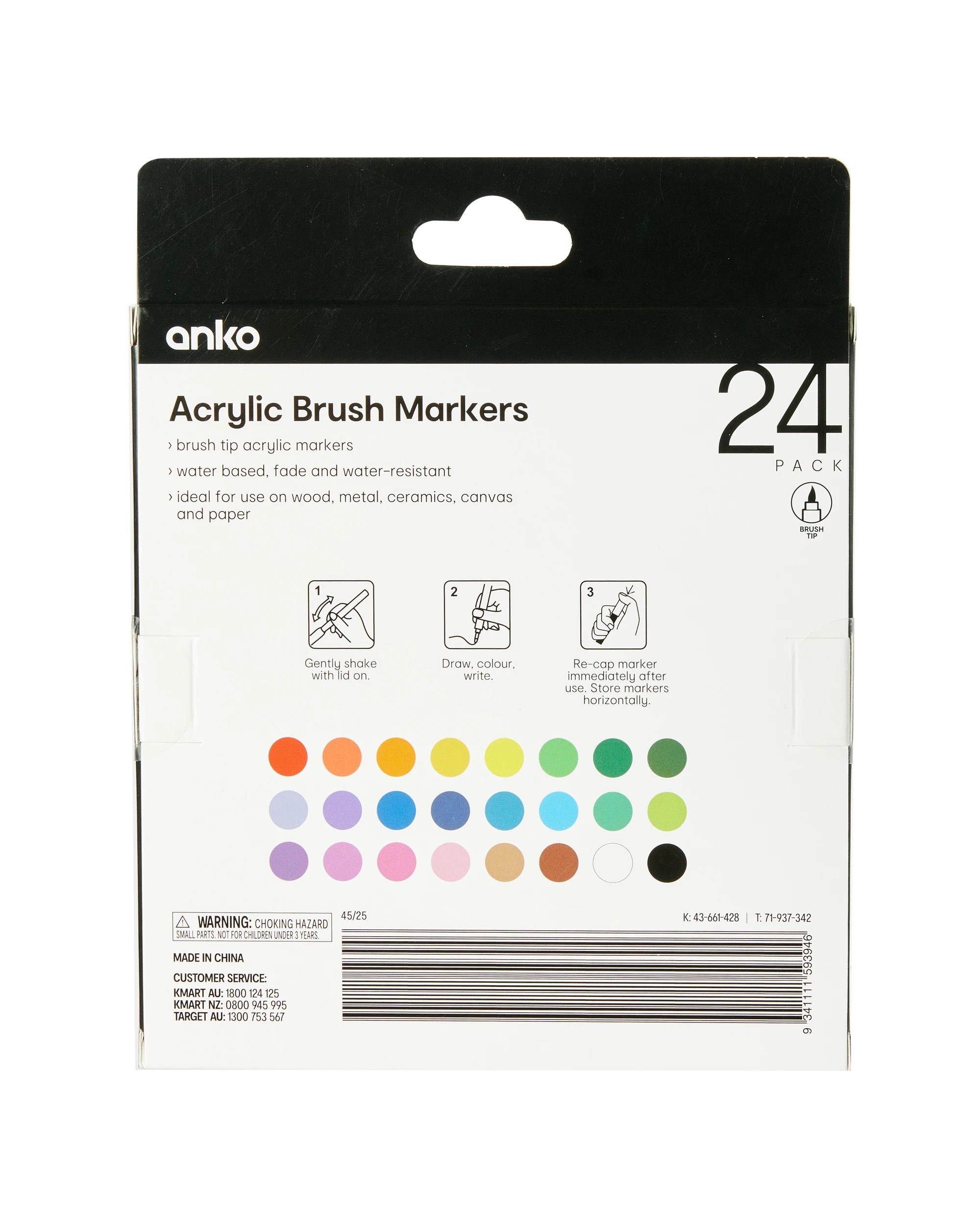 9 24 Pack Acrylic Brush Markers, 9 of 9