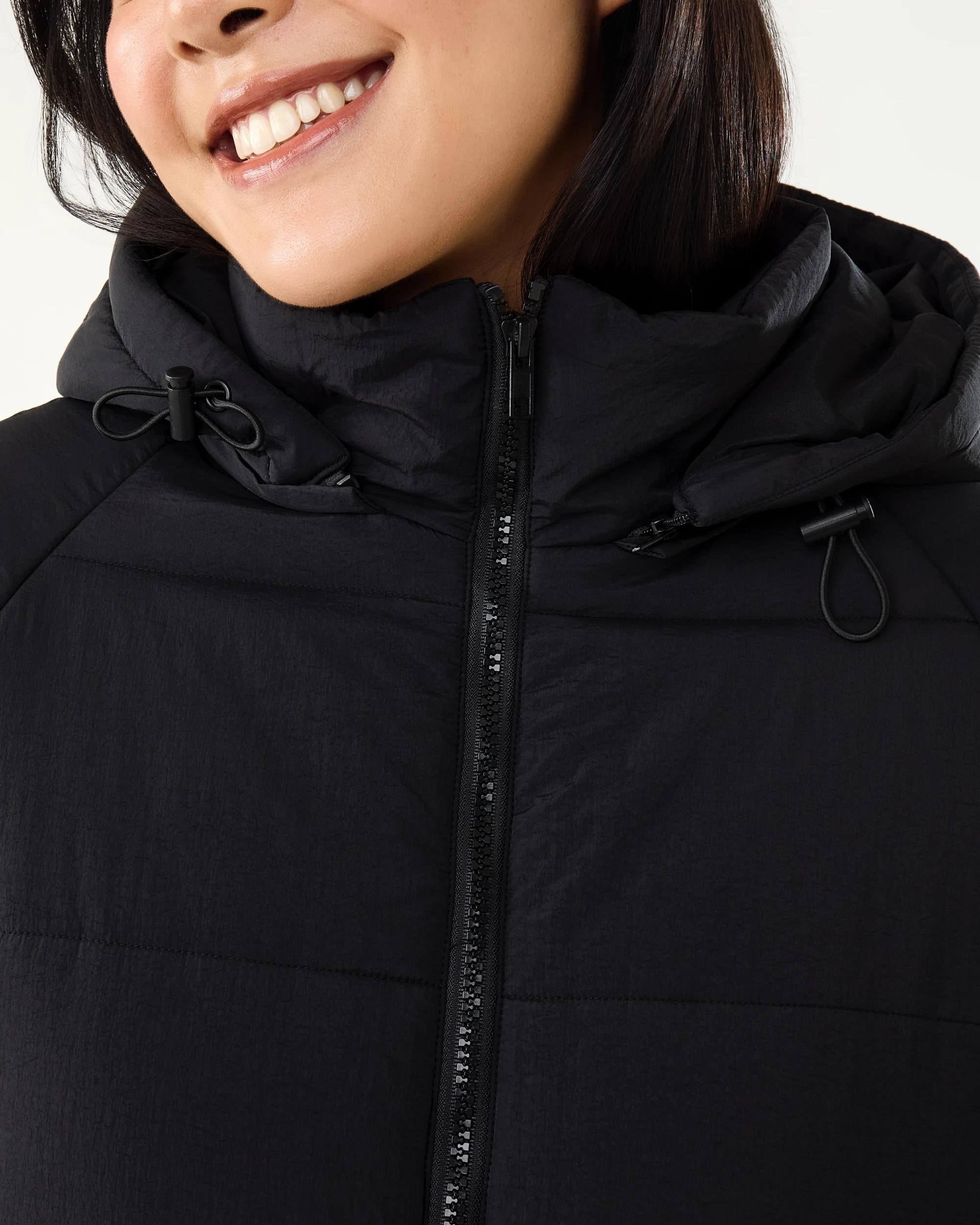 6 Hybrid Puffer Jacket Black, 6 of 9