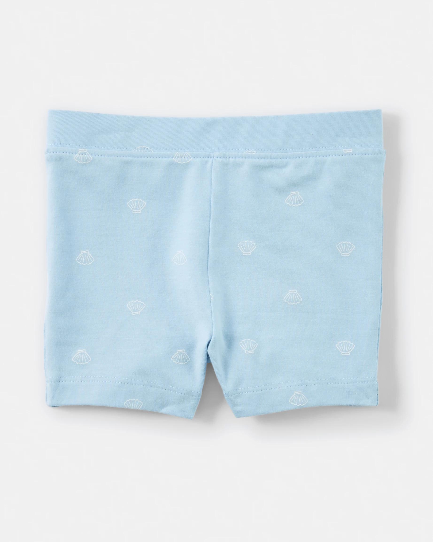 4 3 Pack Print Bike Shorts Blu Cstl, 4 of 8
