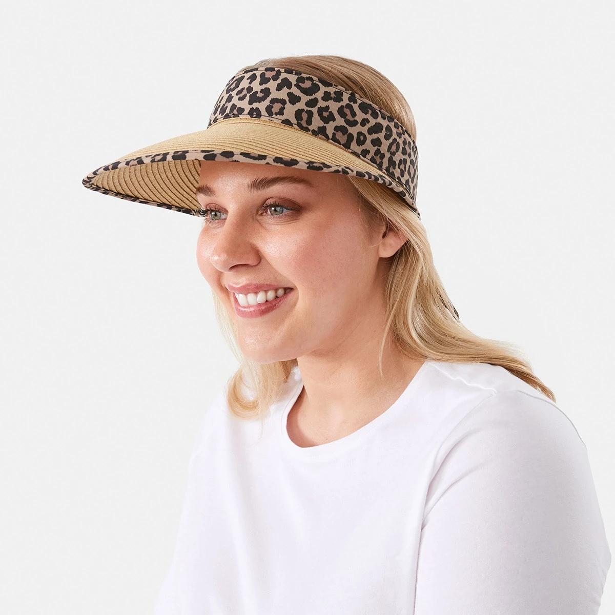 4 Leopard Trim Visor Leopard, 4 of 4