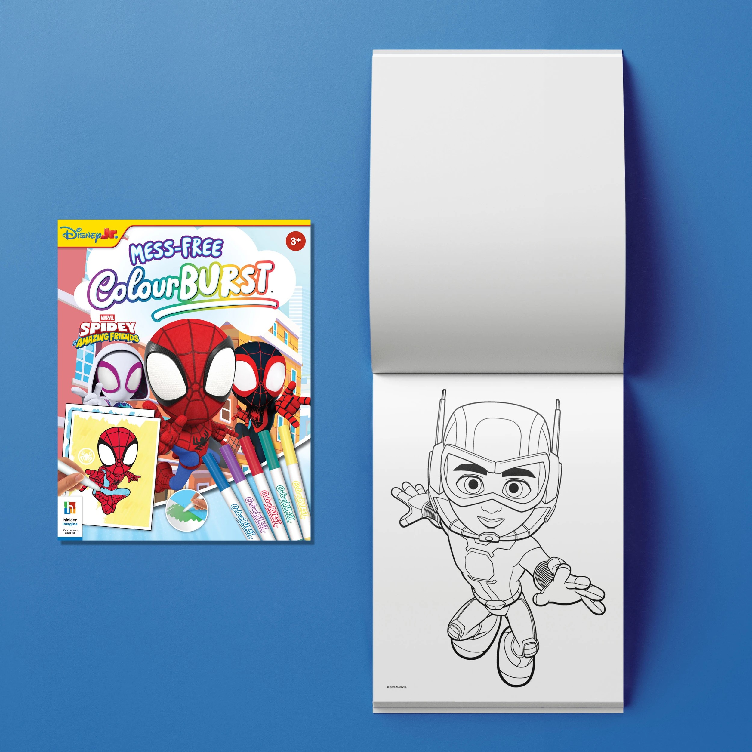 4 INKredibles Disney Junior Marvel Spidey and his Amazing Friends Mess-Free ColourBurst Activity Kit - Book, 4 of 6