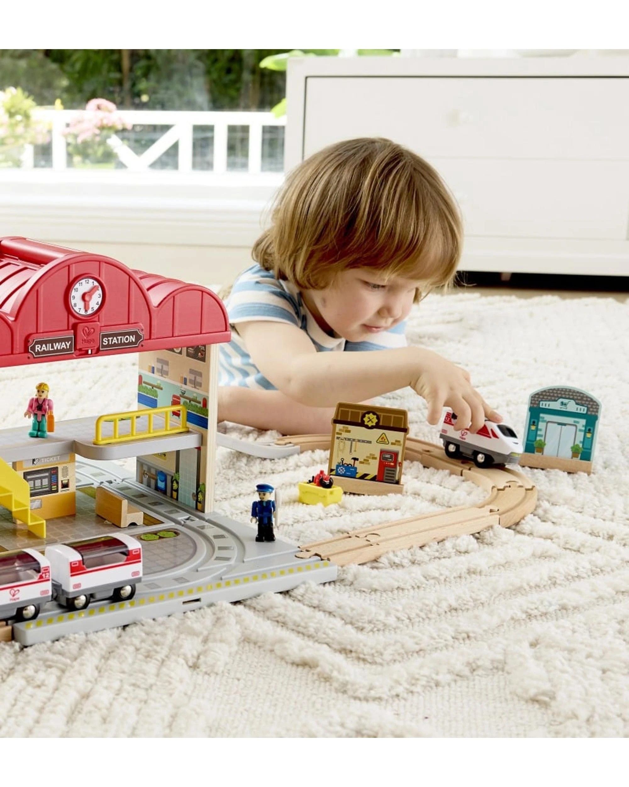 9 Hape Portable Train Station Playset, 9 of 9