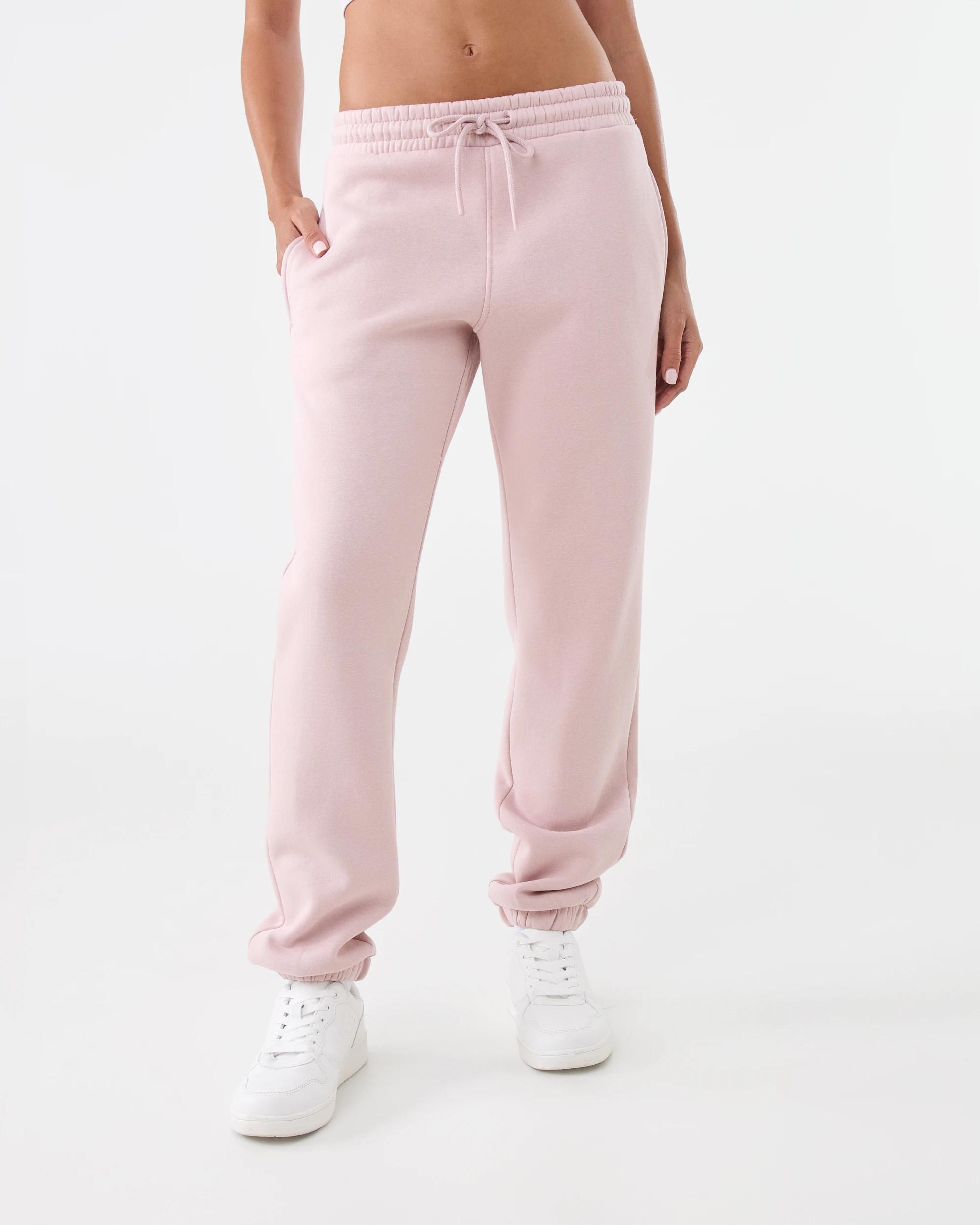 1 Active Womens Essential Cuff Trackpants Sol B Pink, 1 of 6
