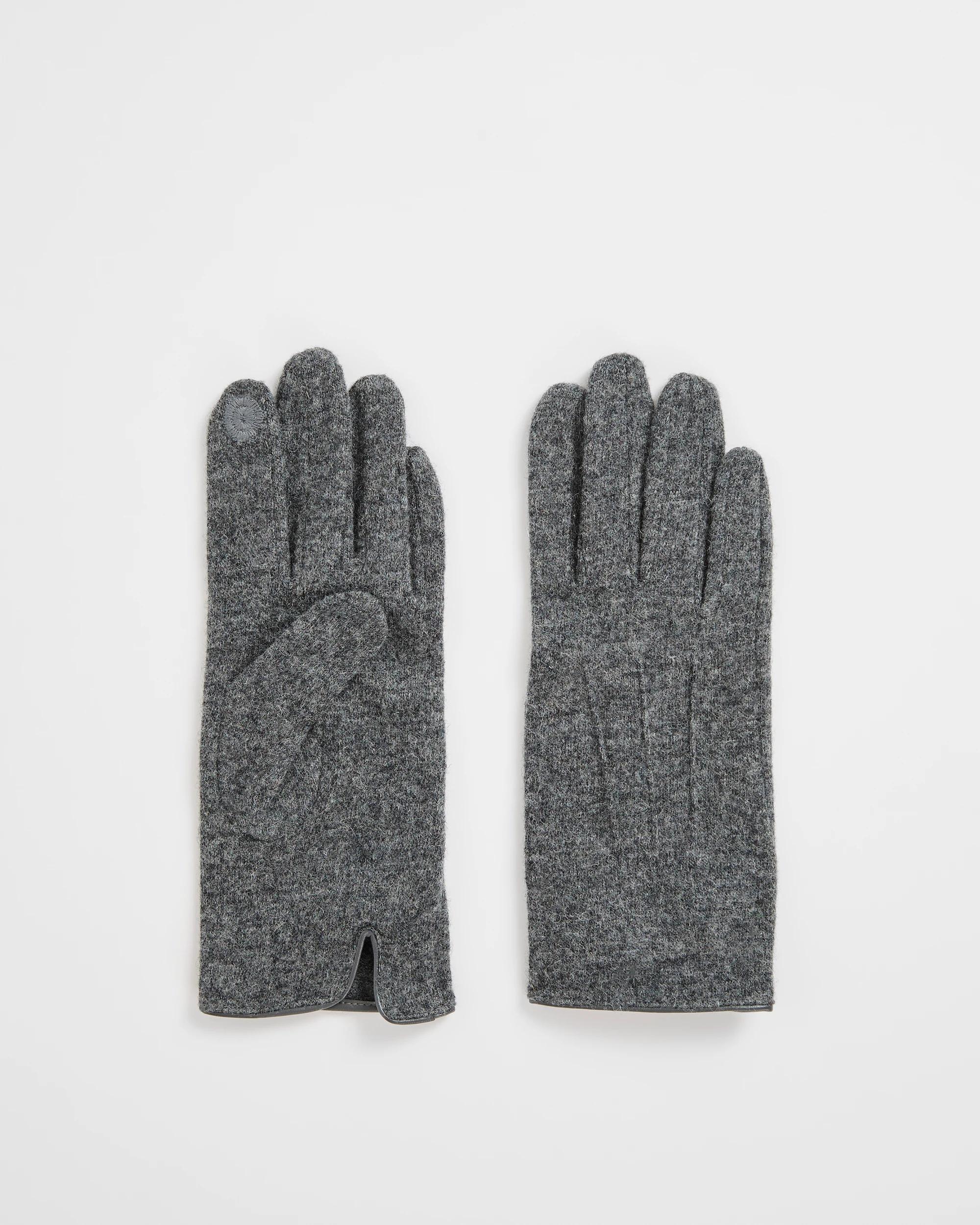 1 Target Woman Wool Blend Gloves GREY MARLE, 1 of 1