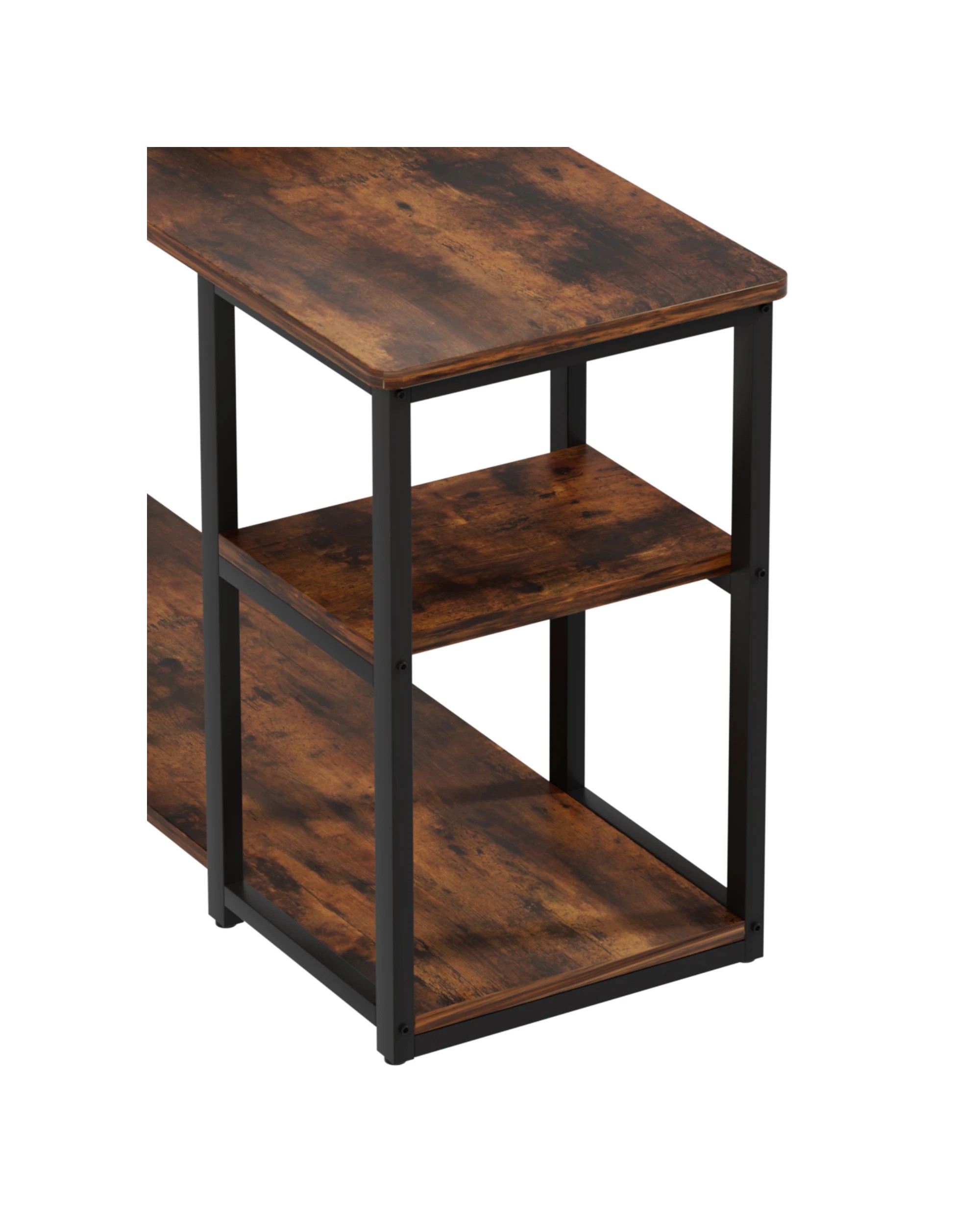 10 Artiss Electric Standing Desk Adjustable Motorised 120CM L Shaped Rustic - Brown, 10 of 10