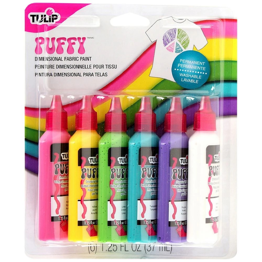 1 Tulip Dimensional Puffy Fabric Paint 6 Pack, 1 of 3