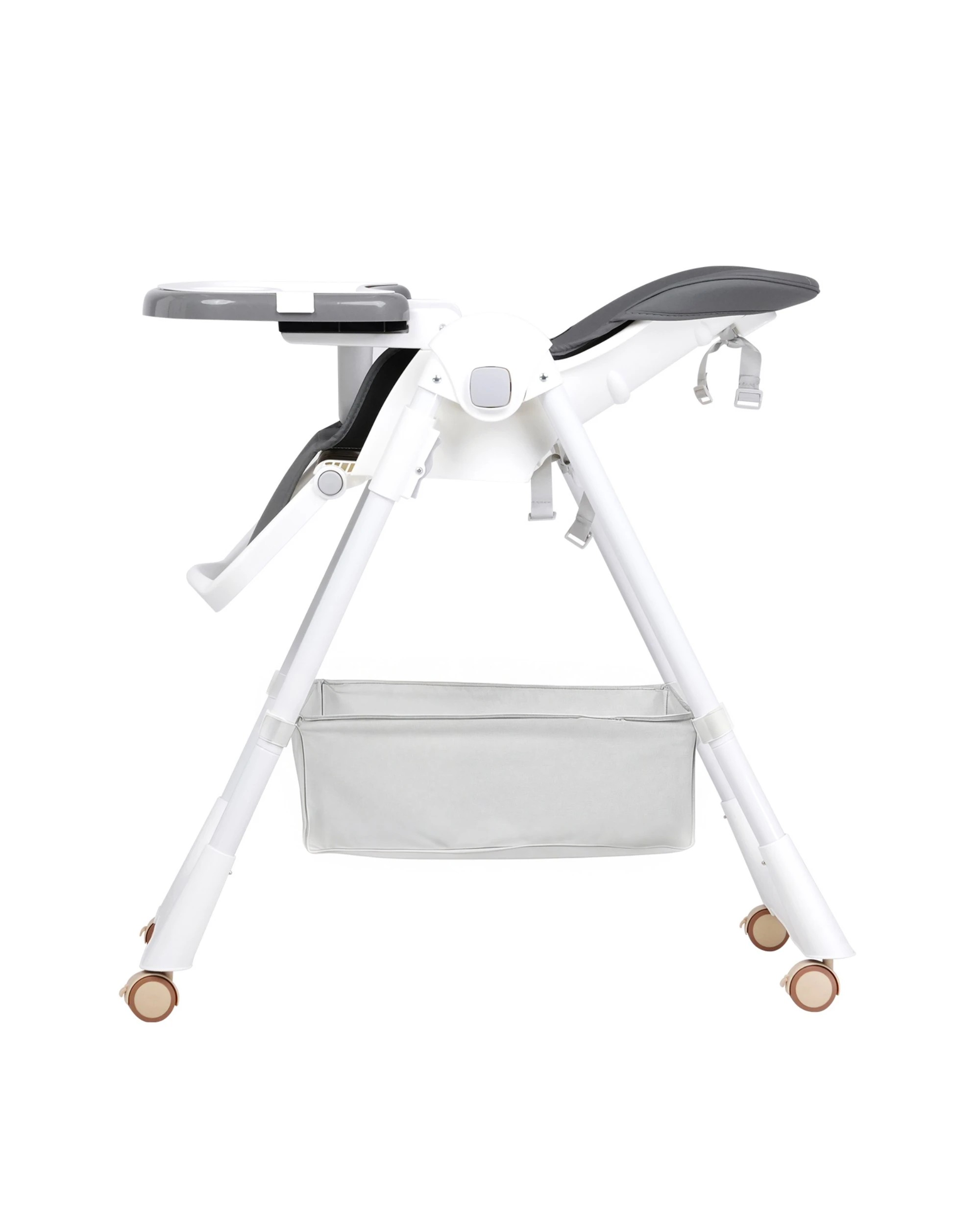 4 3-in-1 Folding Baby High Chair Toddler Feeding Chair Grey, 4 of 9