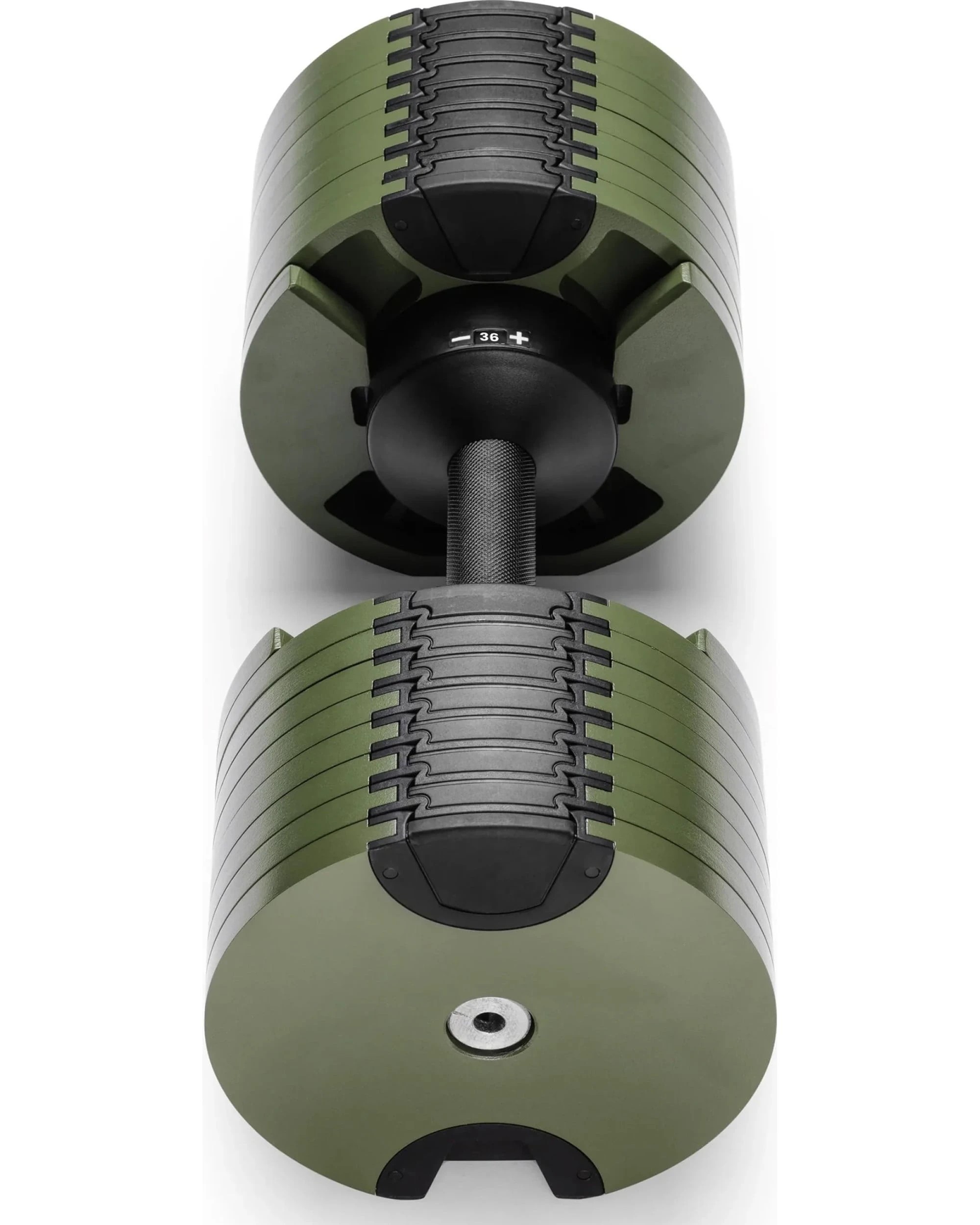 7 Powertrain 36KG Eon Dial Up Adjustable Dumbbell Weight Plates Home Gym Workout Exercise - Green, 7 of 8