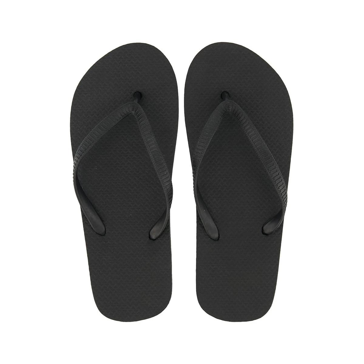 2 Basic Plain Thongs BLACK, 2 of 3
