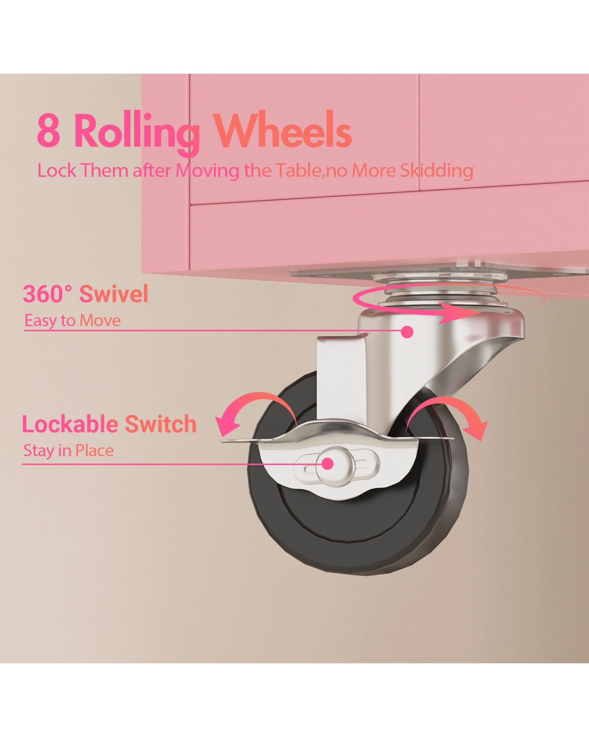 8 Advwin Manicure Table With Led Light Display Cabinet Dust Collector, 8 of 10