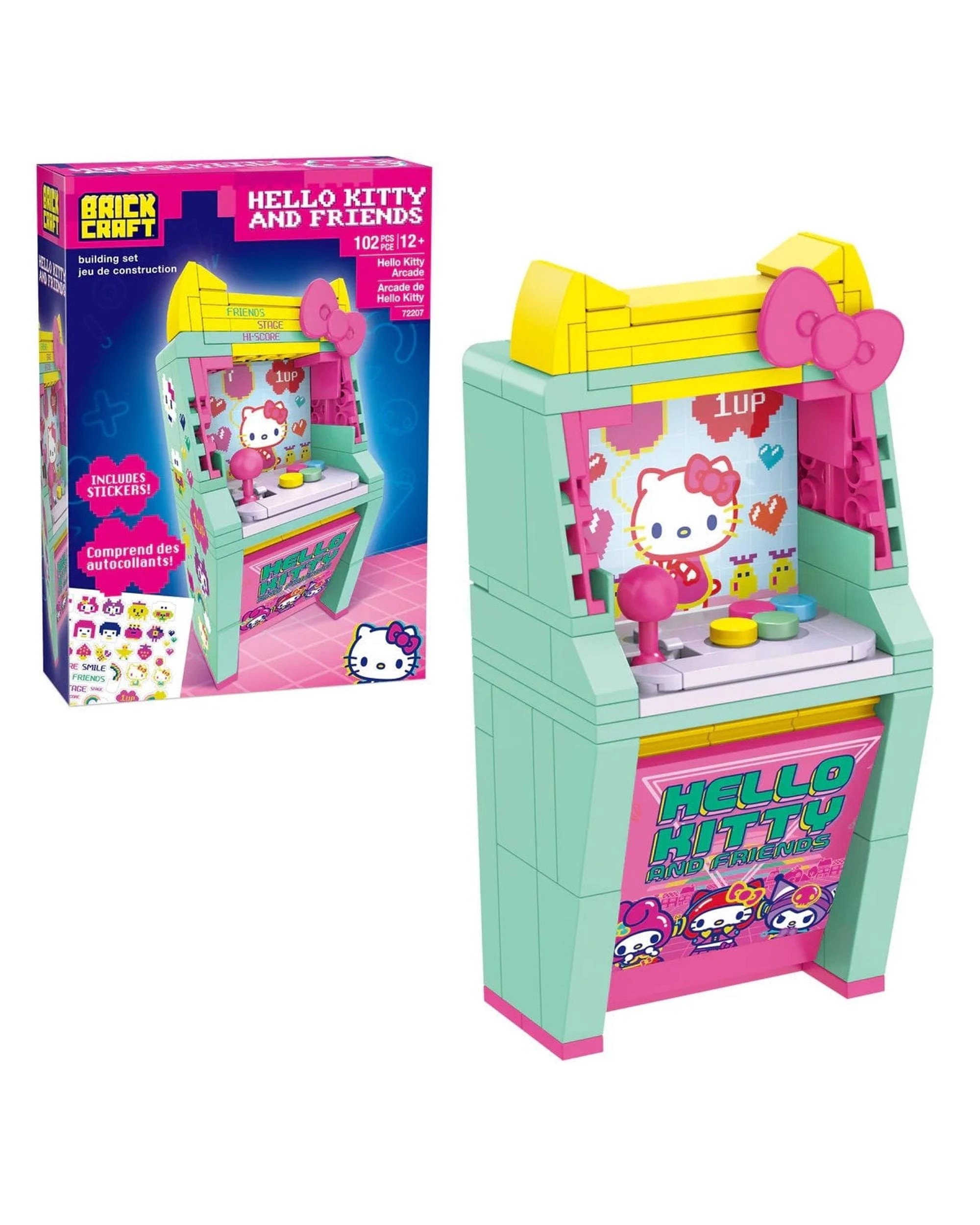 1 Brickcraft Hello Kitty and Friends Hello Kitty Arcade Building Set 102 Pieces, 1 of 7