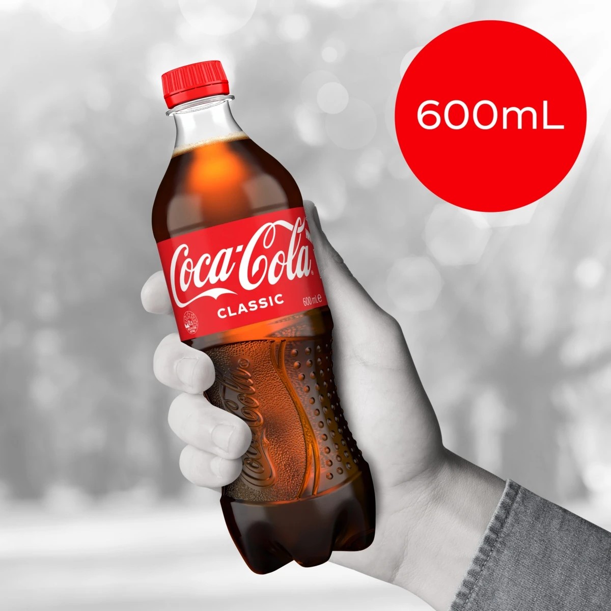 3 Coca-Cola Classic Soft Drink Bottle 600ml, 3 of 3