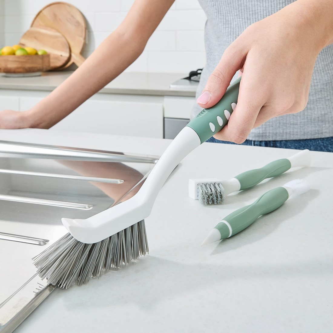 2 Set of 3 Grout and Detail Brush Set, 2 of 10