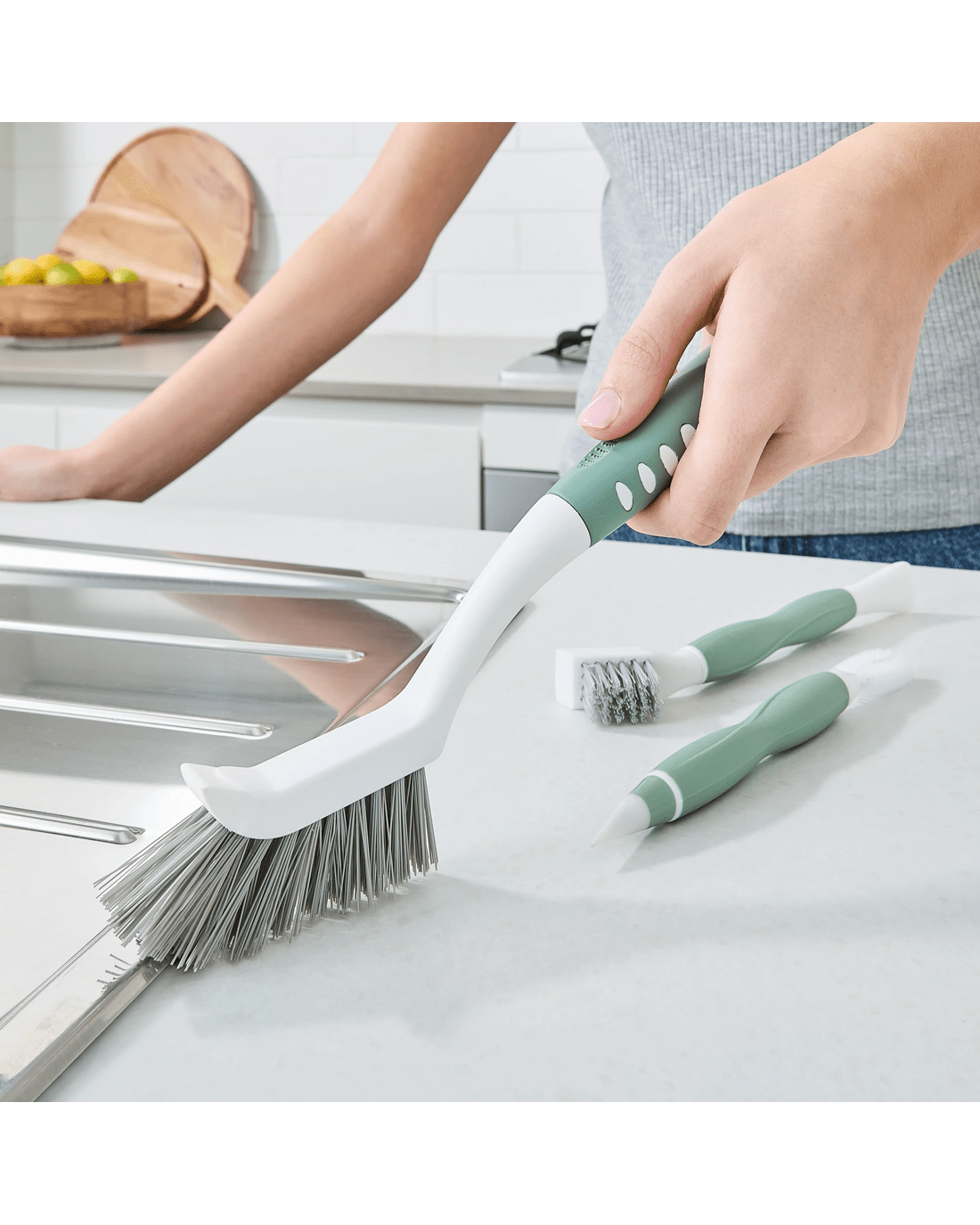 2 Set of 3 Grout and Detail Brush Set, 2 of 10