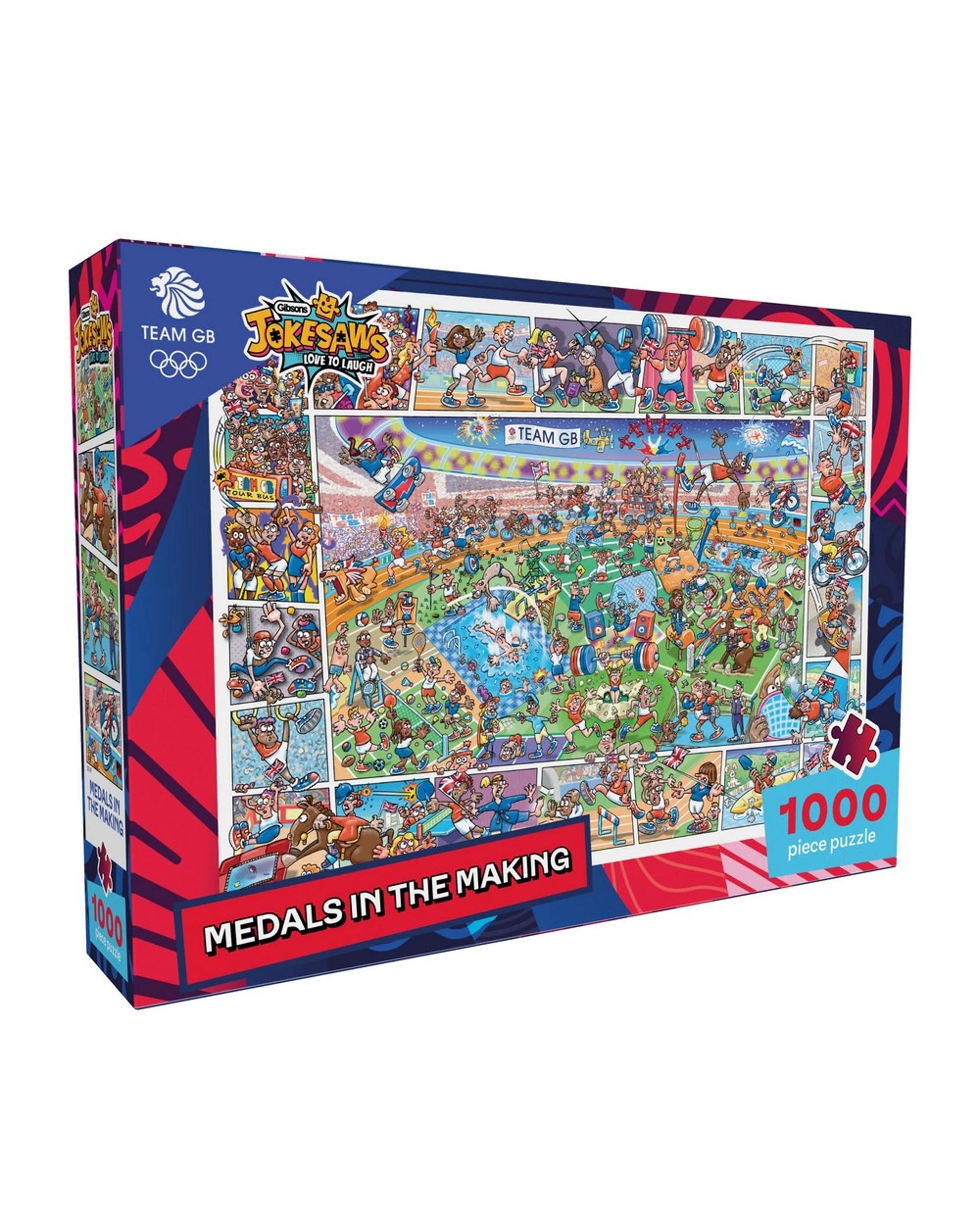 1 Gibsons Jokesaws Medals in the Making 1000 Piece Jigsaw Puzzle, 1 of 4
