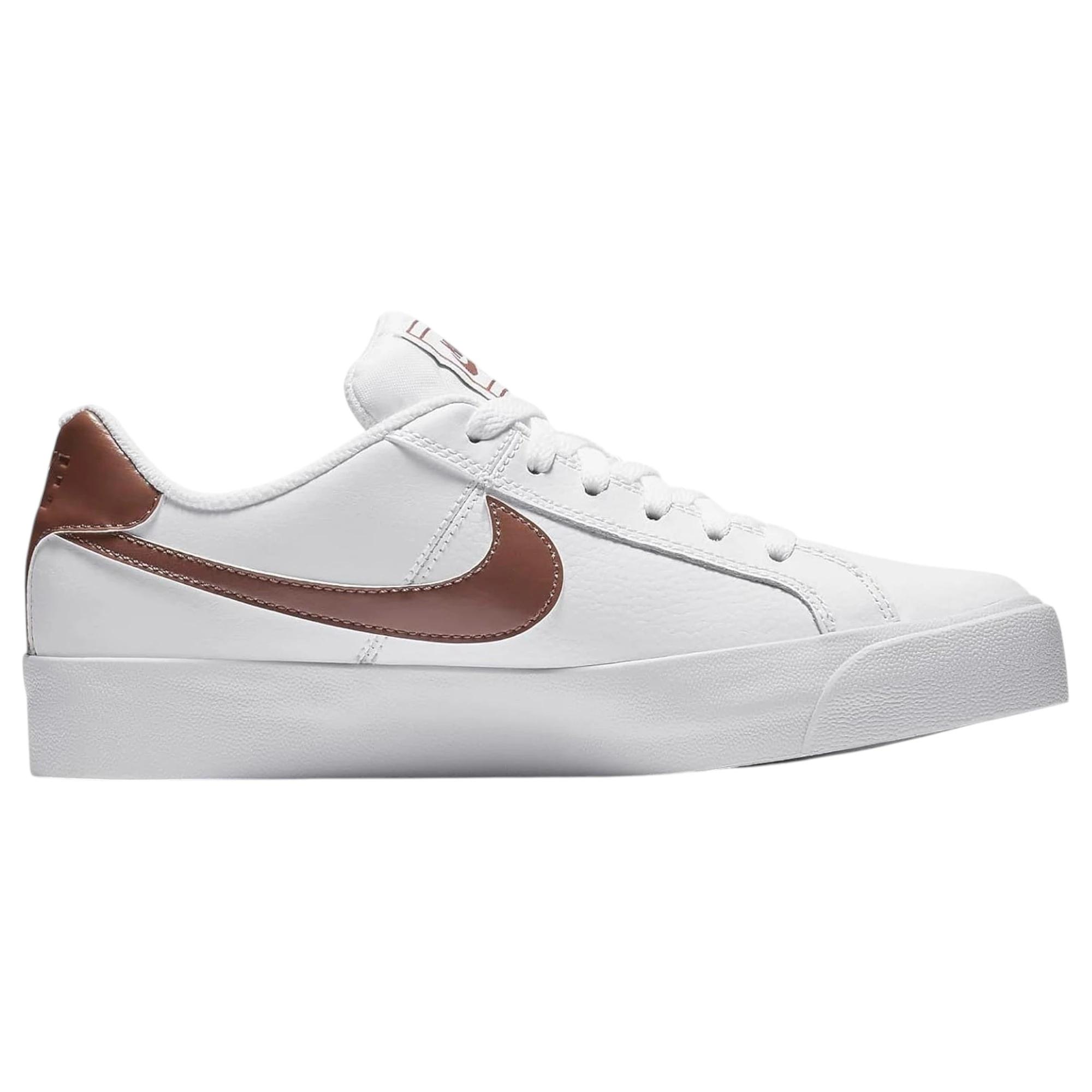 5 Nike Womens Court Royale AC Athletic Shoes WHITE/MAUVE, 5 of 6