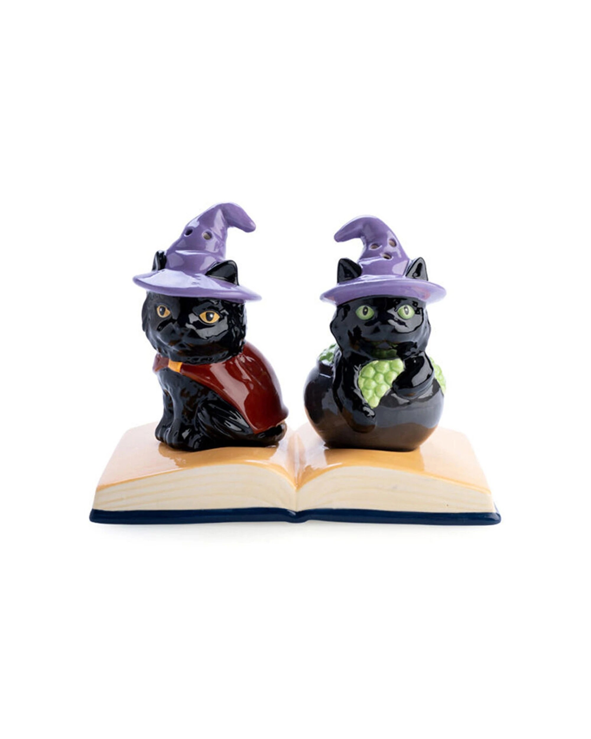 1 Flavour Mates 2pc 3D Salt & Pepper Shaker Set 14.5x8.5x11cm Cats - Black, 1 of 5