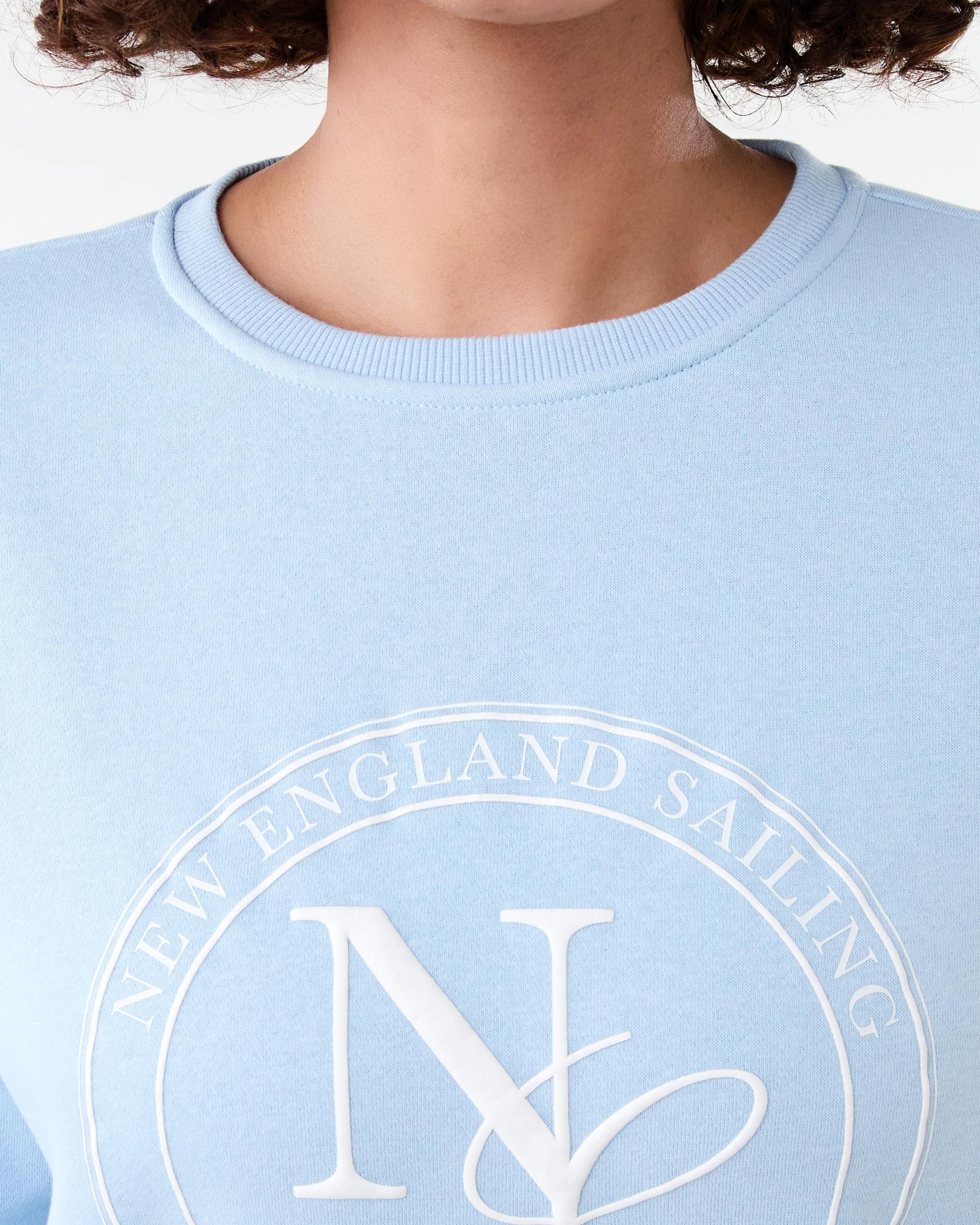 5 Long Sleeve Print Sweatshirt Sail Blue, 5 of 7