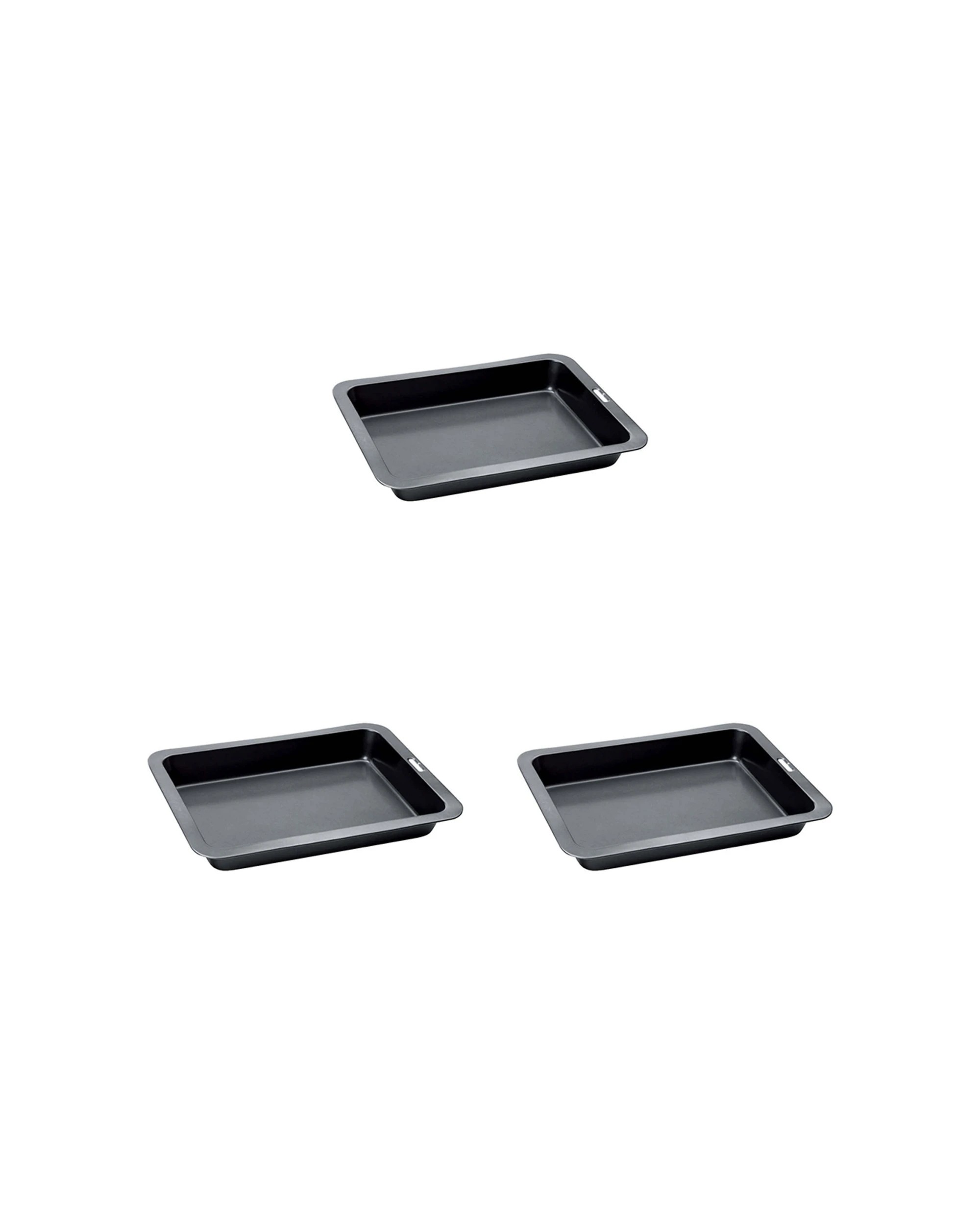 1 Wiltshire 3PK Easybake Non-Stick Rectangular Baking Kitchen Pan Tin 33x23cm - Multi, 1 of 4