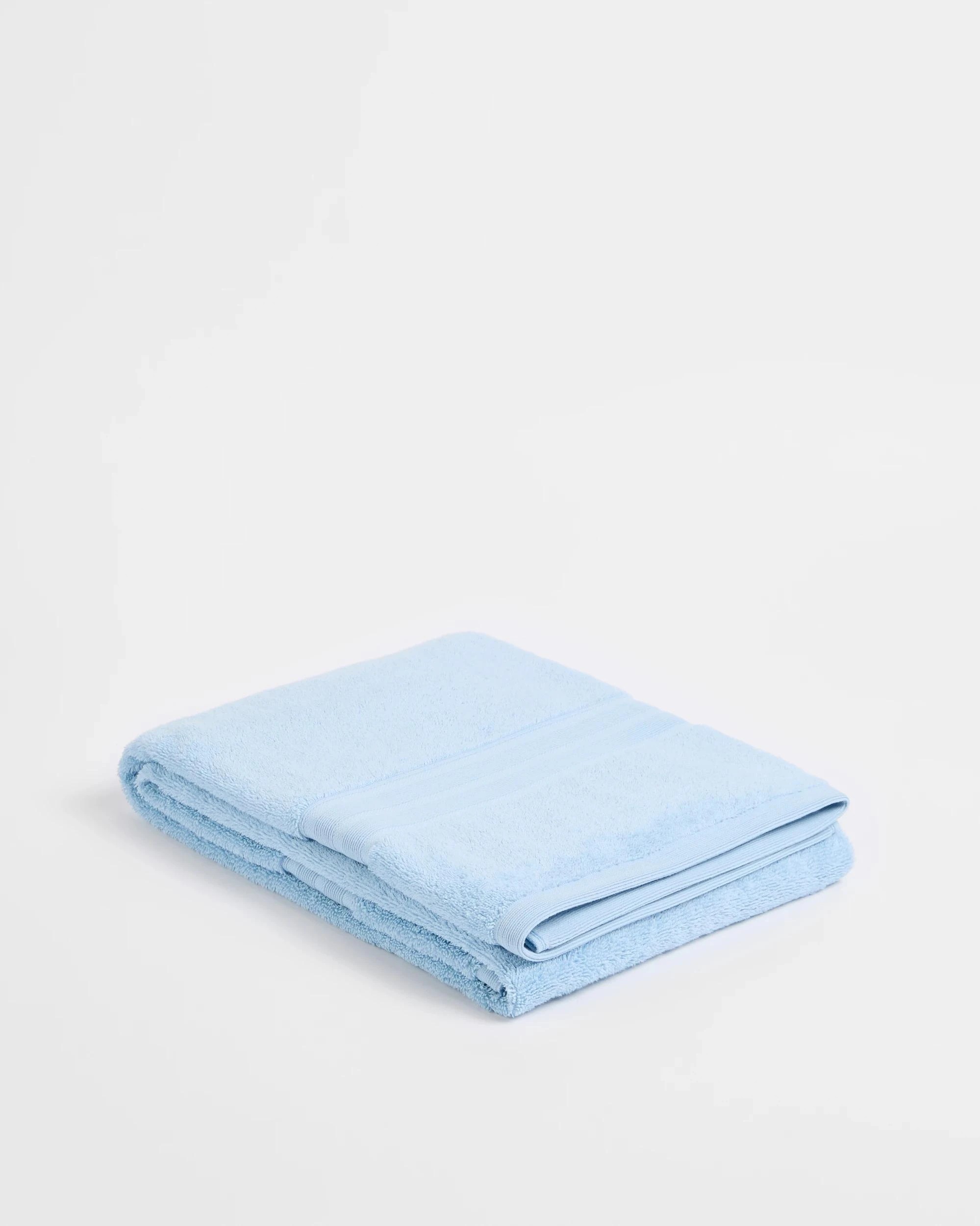 1 Grandeur Australian Cotton Bath Sheet - Blue, 1 of 3