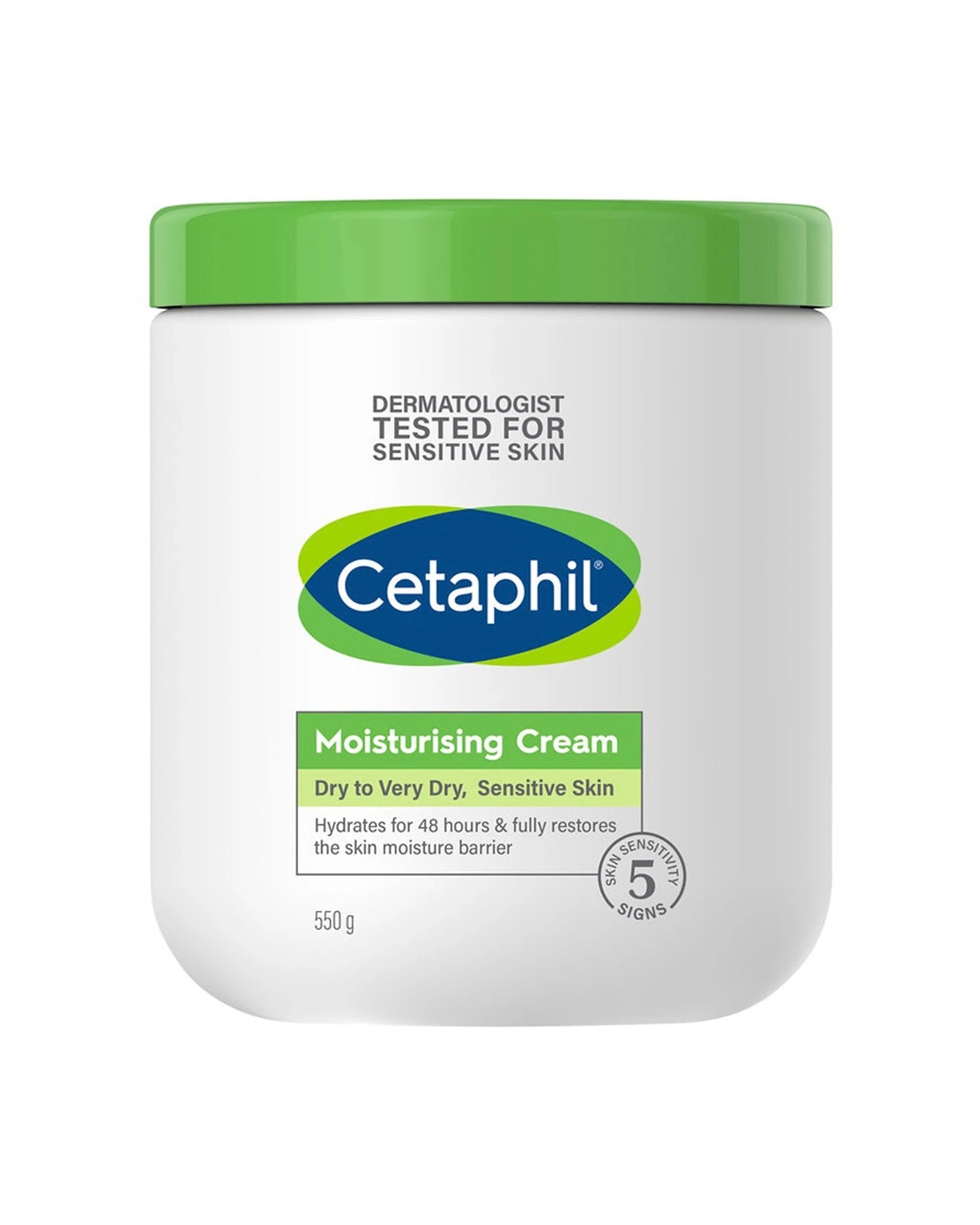 1 Cetaphil Moisturising Cream For Dry & Sensitive Skin Barrier Repair 550g - White, 1 of 2