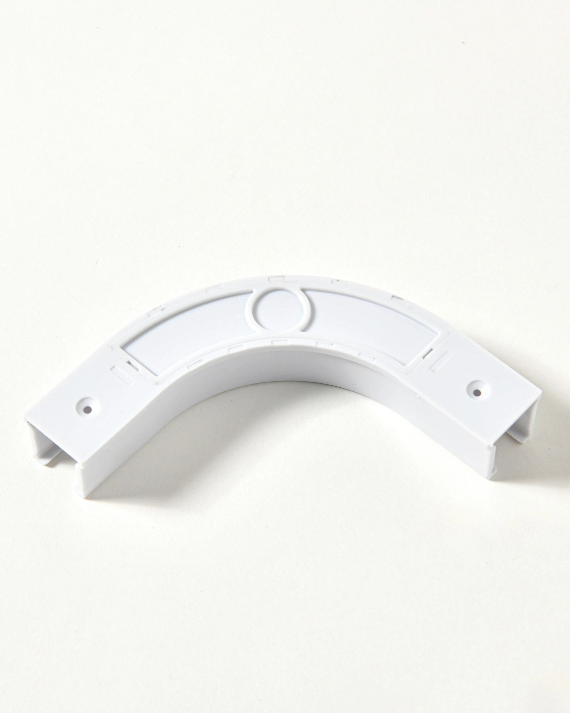 4 Cadence & Co. S-Fold Curtain Track Corner Connector - White, 4 of 4