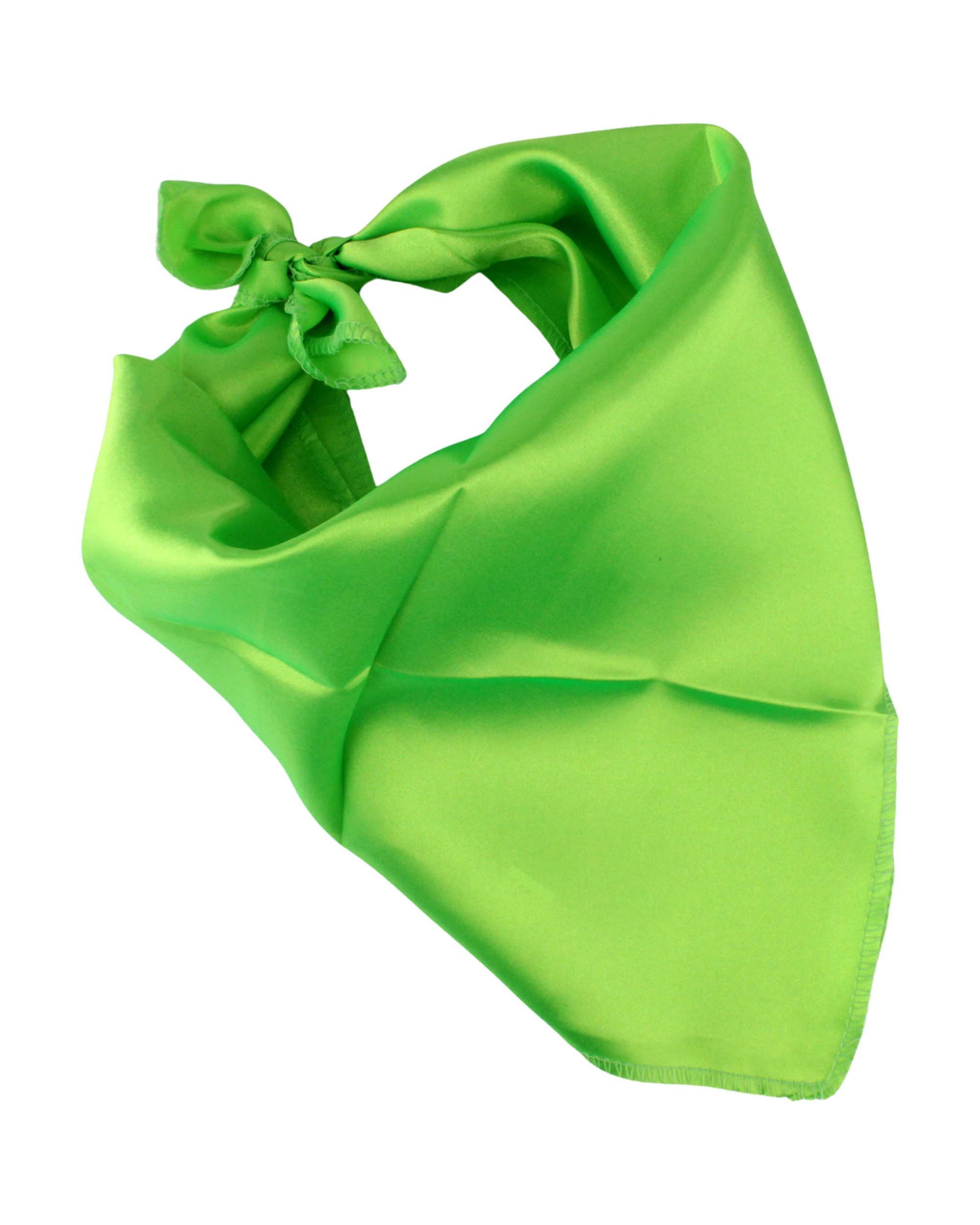 1 Party Planet Satin Bandana - Green, 1 of 3