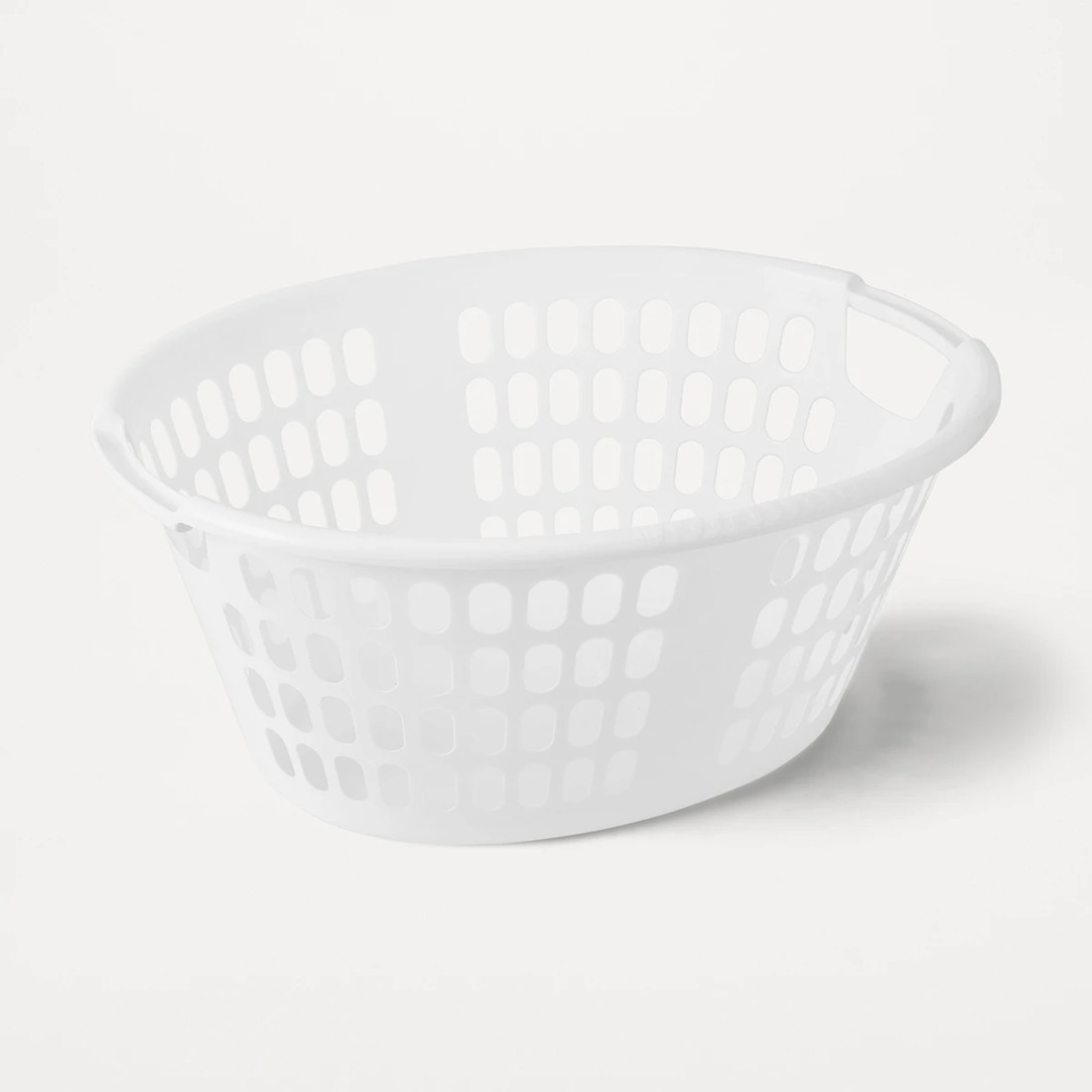 2 Oval Laundry Basket - White, 2 of 4