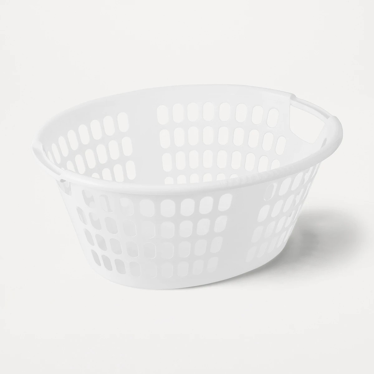2 Oval Laundry Basket - White, 2 of 4