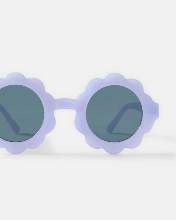 Kids Flower Round Sunglasses - Purple