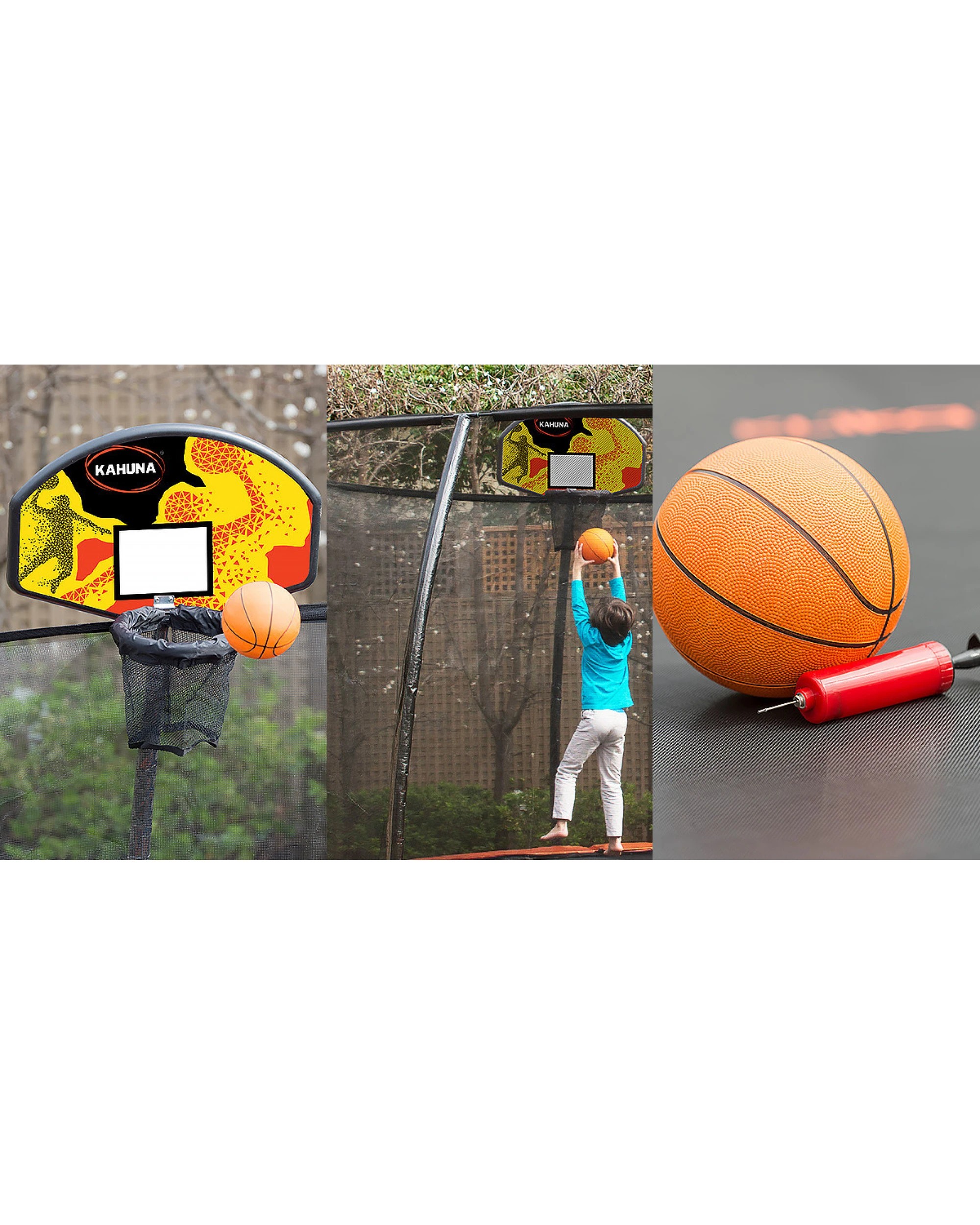 7 Kahuna Pro 14 ft Trampoline with Mat, Reversible Pad, Basketball Set, 7 of 7